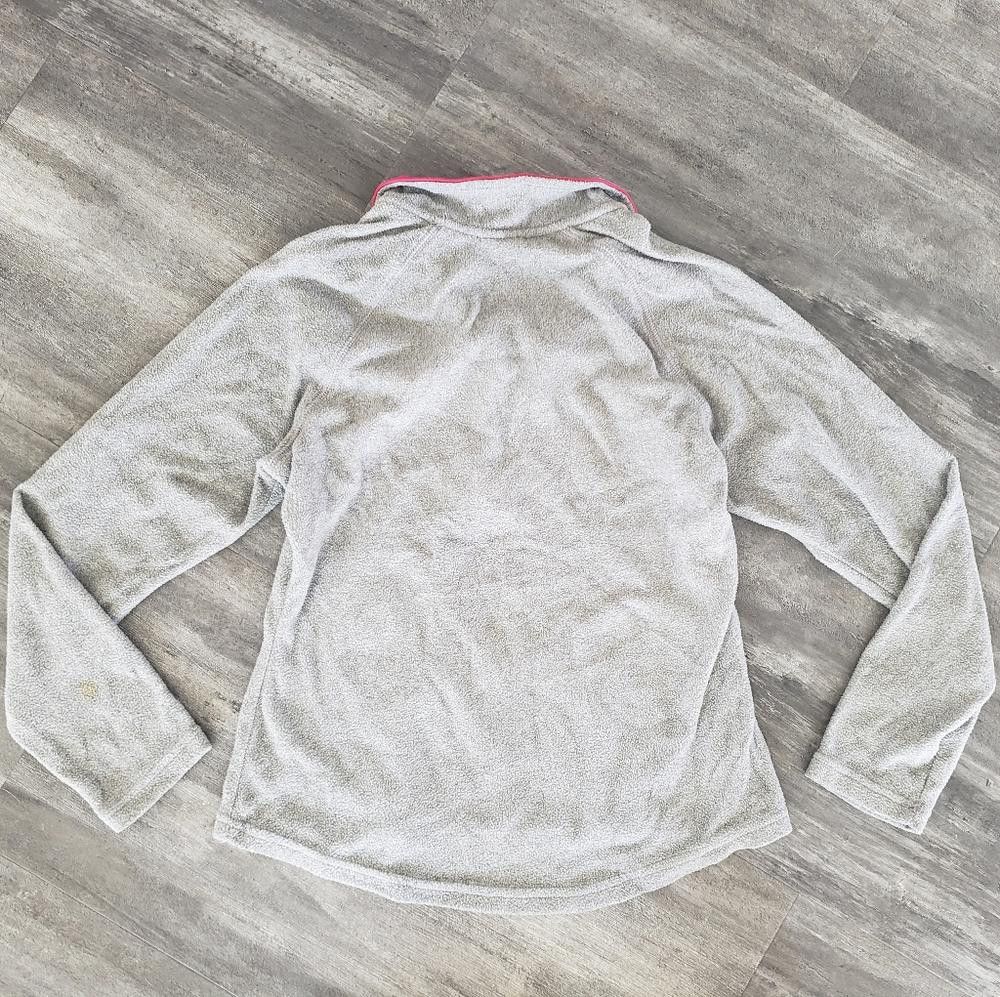 Athletic Works Grey Pink Detailed AW Fleece Pullover Size S / US 4 / IT 40 - 2 Thumbnail
