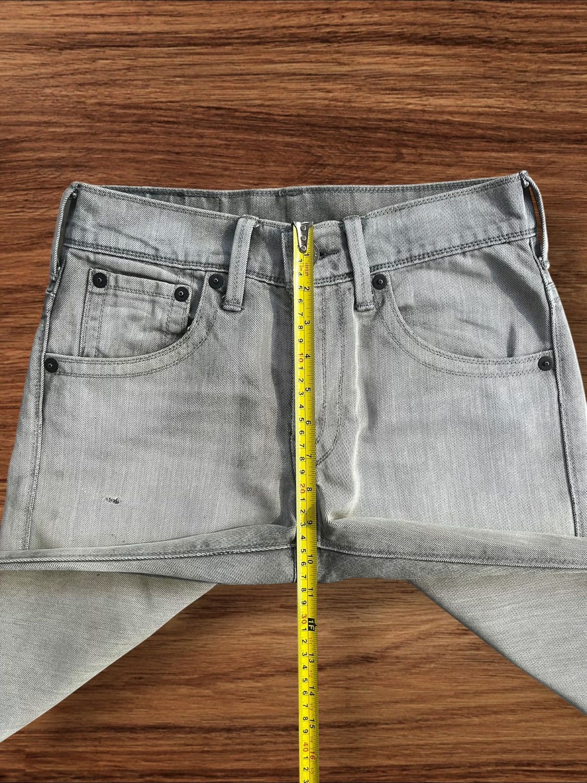 Levi's × Levi's Vintage Clothing Vintage Y2K Levi’s Grey Wash Distressed Slim Straight Jeans Size US 28 / EU 44 - 14 Thumbnail