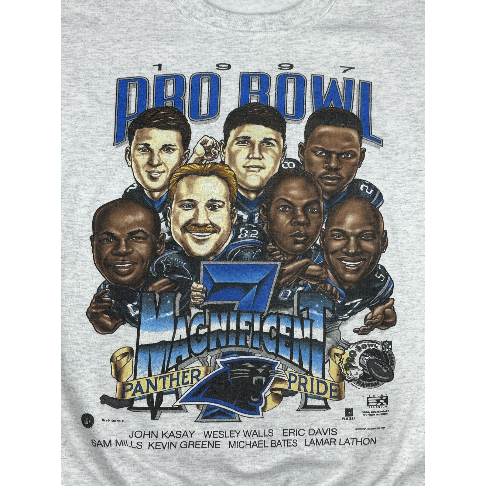 Other Carolina Panthers Sweatshirt Sz L NFL Caricature Big Head 90 Size US L / EU 52-54 / 3 - 2 Thumbnail