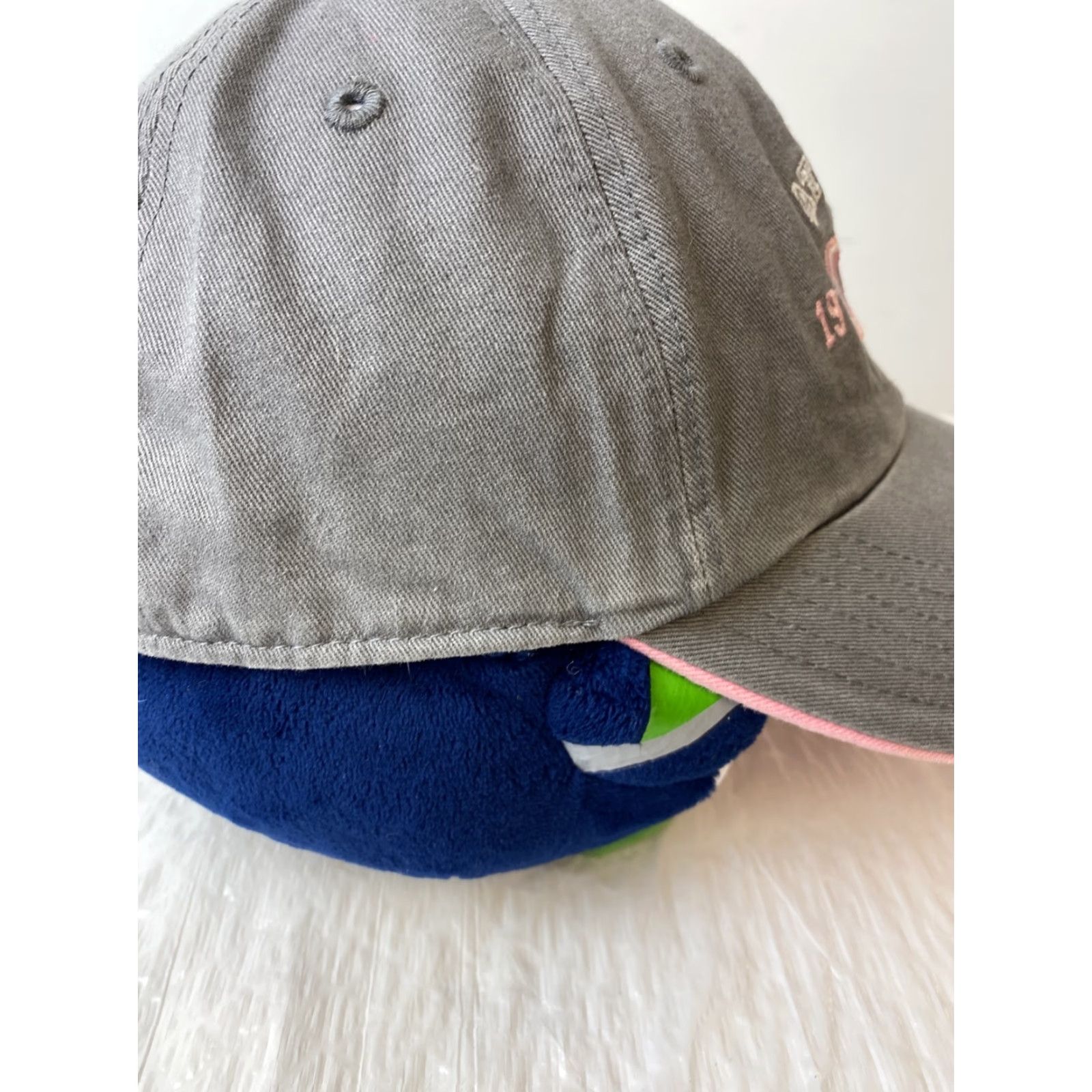 Pinko VINTAGE 47’ Brand Baseball Cap CNN Atlanta Gray Hat One Size Adjustable Pink Embroidery Adults Mens Womens Unisex Cap Size ONE SIZE - 2 Thumbnail