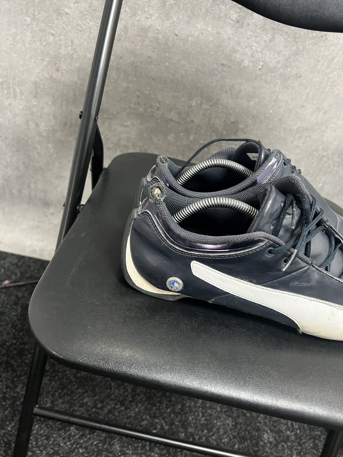 BMW × Puma Vintage Puma Speedcat Racing Leather Black Sneakers Size US 10 / EU 43 - 2 Thumbnail