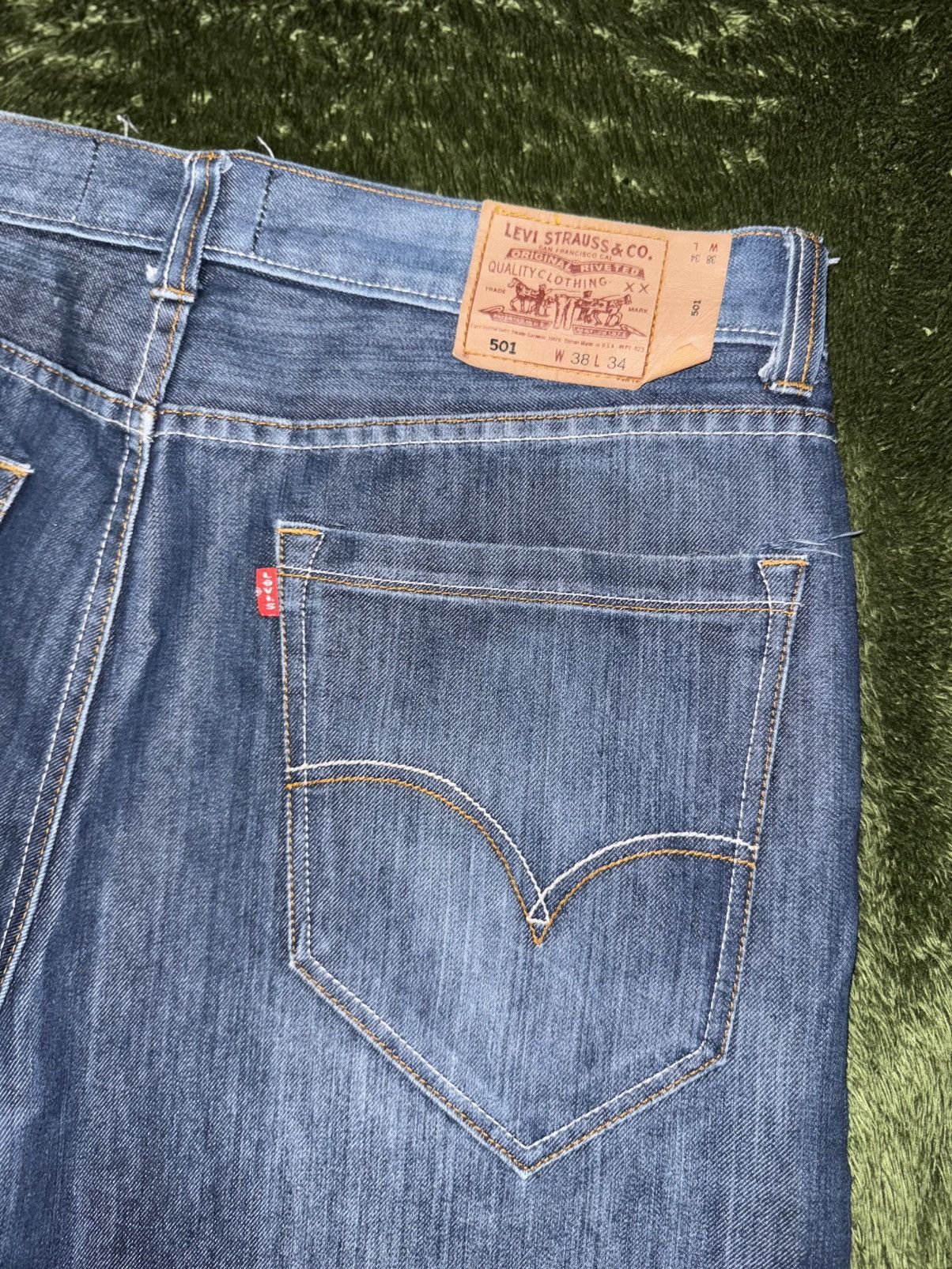Levi's [W38/L34] 00s Levi’s 501 Premium Japan Release Denim Pants Size US 38 / EU 54 - 10 Thumbnail
