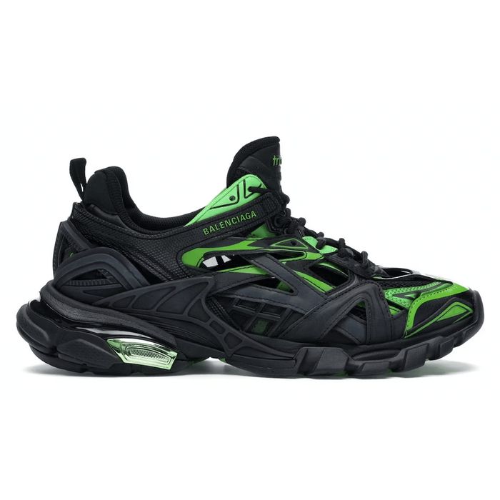 Balenciaga Balenciaga Track 2 Trainer Black Green | Grailed