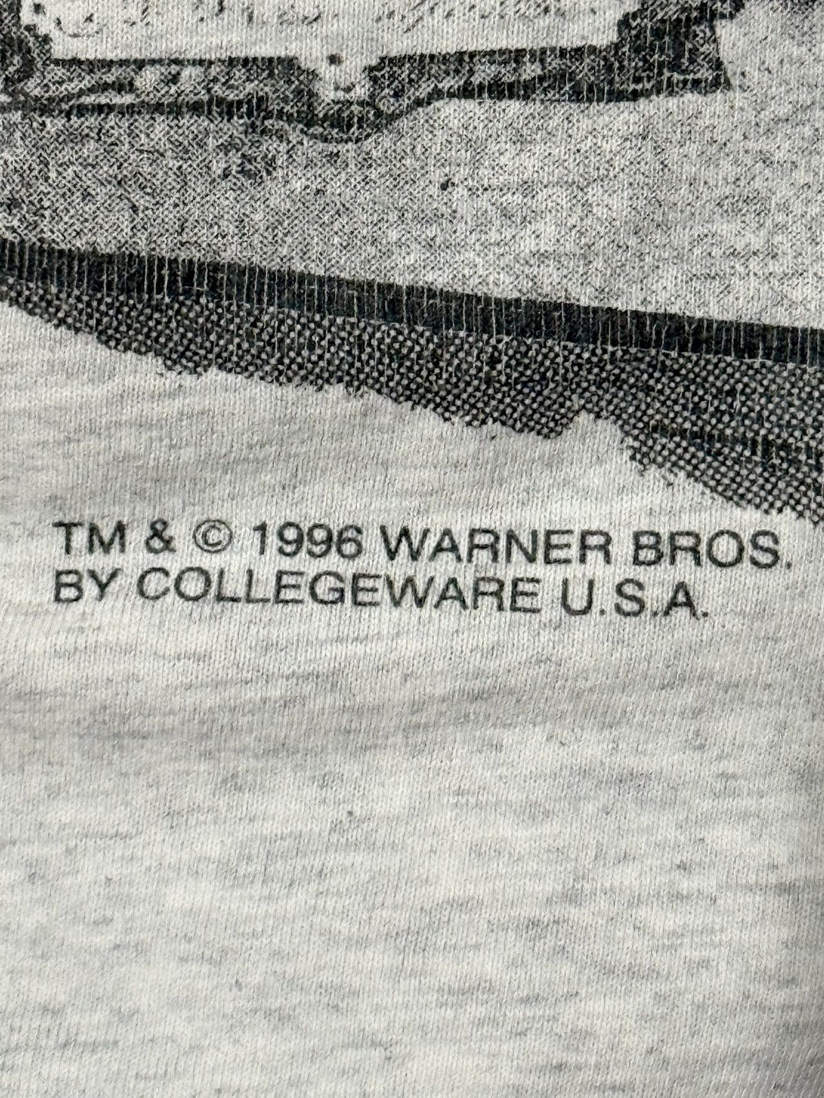 Warner Bros Bugs Bunny 90s Vintage Tee Grey Size US XL / EU 56 / 4 - 3 Thumbnail