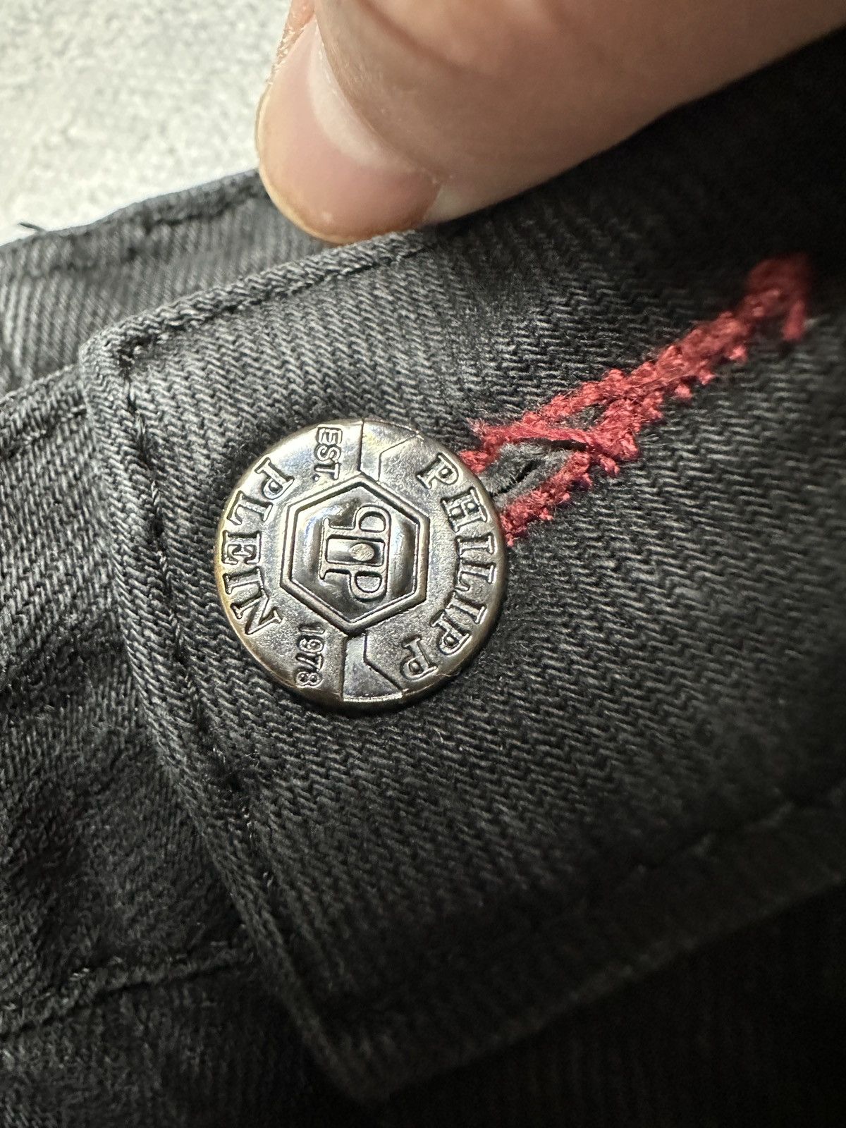 Philipp Plein Philipp Plein Boyfriend Opium Jeans With a Belt Avant Garde Size 32" / US 10 / IT 46 - 13 Thumbnail