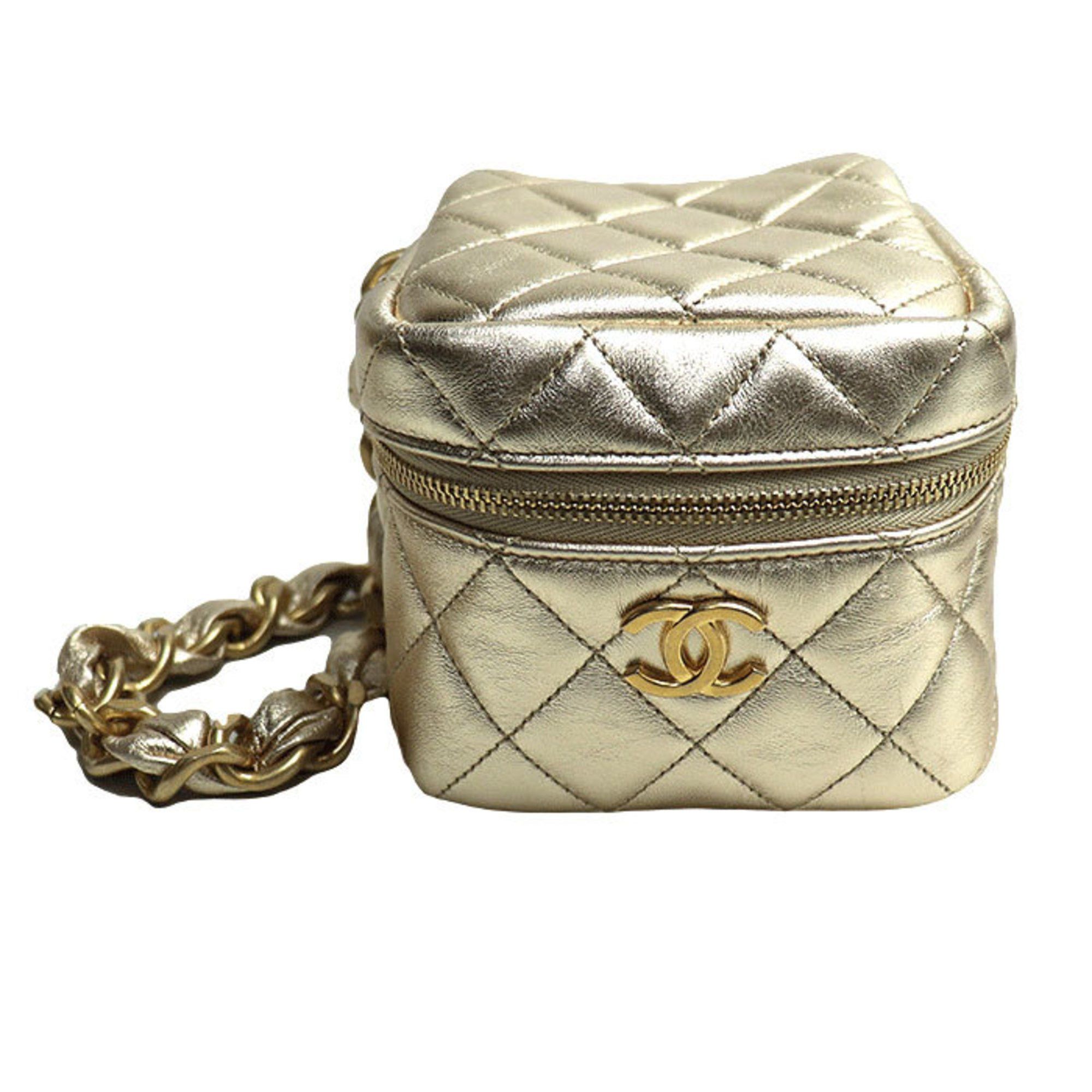 Chanel Chanel Matelasse Chain Clutch Bag Gold AP2803 Women's Size ONE SIZE - 1 Thumbnail