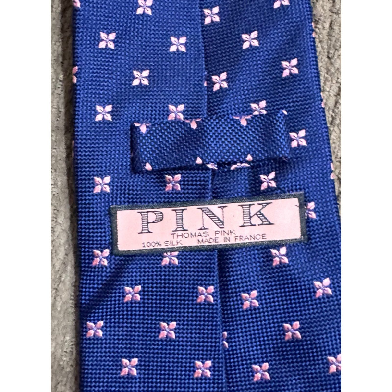Pinko Thomas Pink Mens Necktie Silk Made In France Silk Necktie Tie MINT Multicolor Ascot Brand: Thomas Pink Size ONE SIZE - 6 Thumbnail