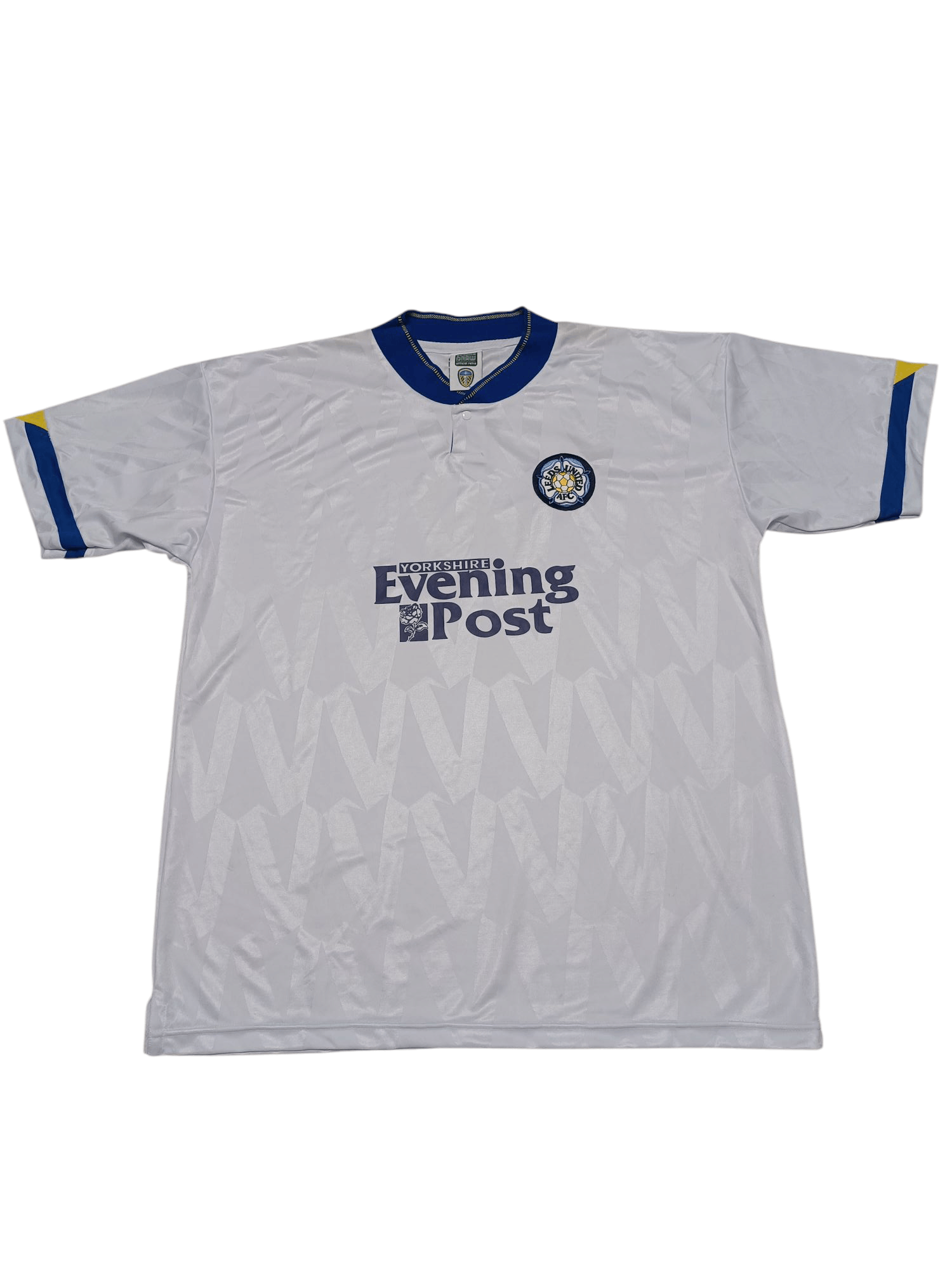 LEEDS UNITED 1991/1992 VINTAGE SCORE DRAW SOCCER JERSEY