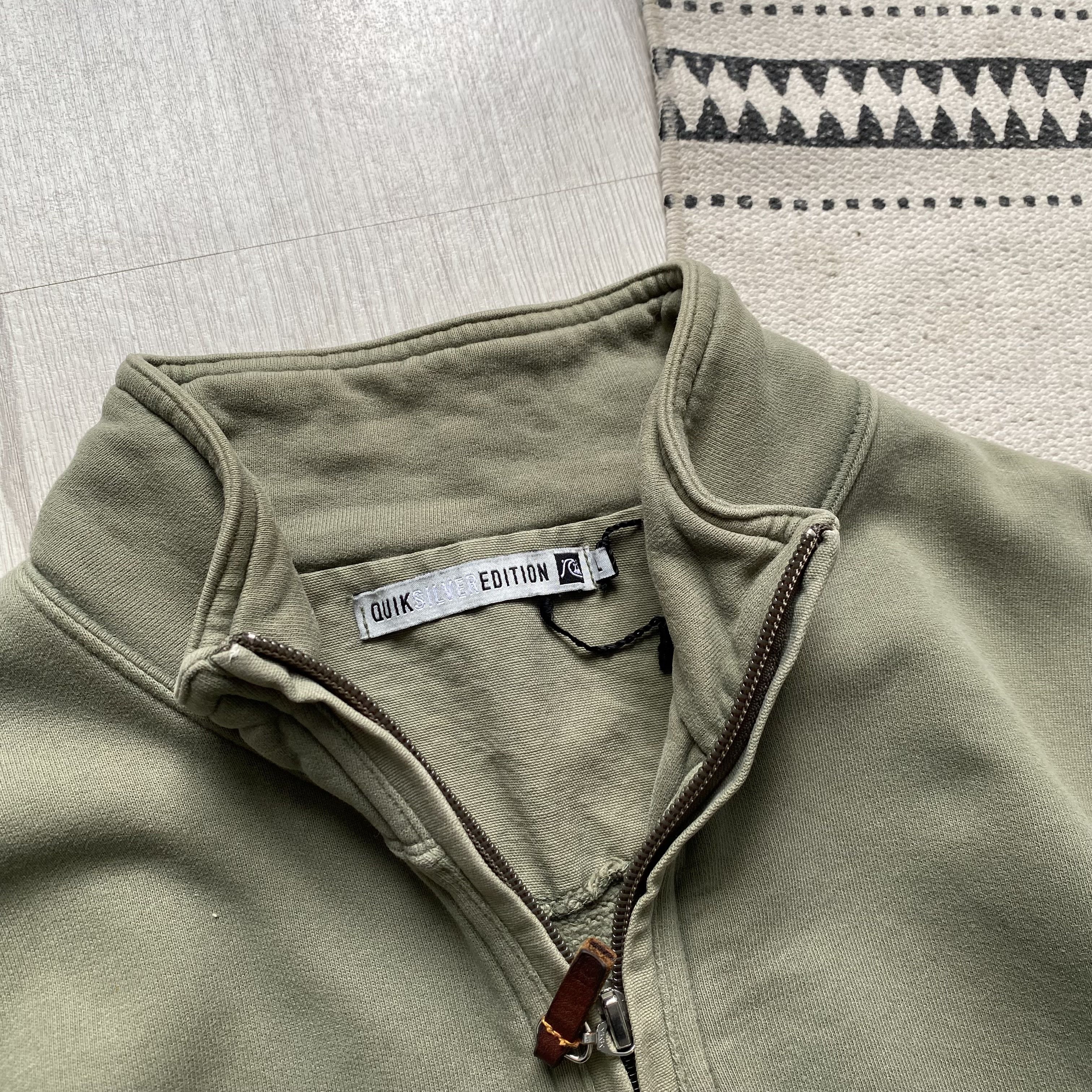 Quiksilver Vintage Faded Quiksilver Sweatshirt half zip sweater Size US M / EU 48-50 / 2 - 5 Thumbnail