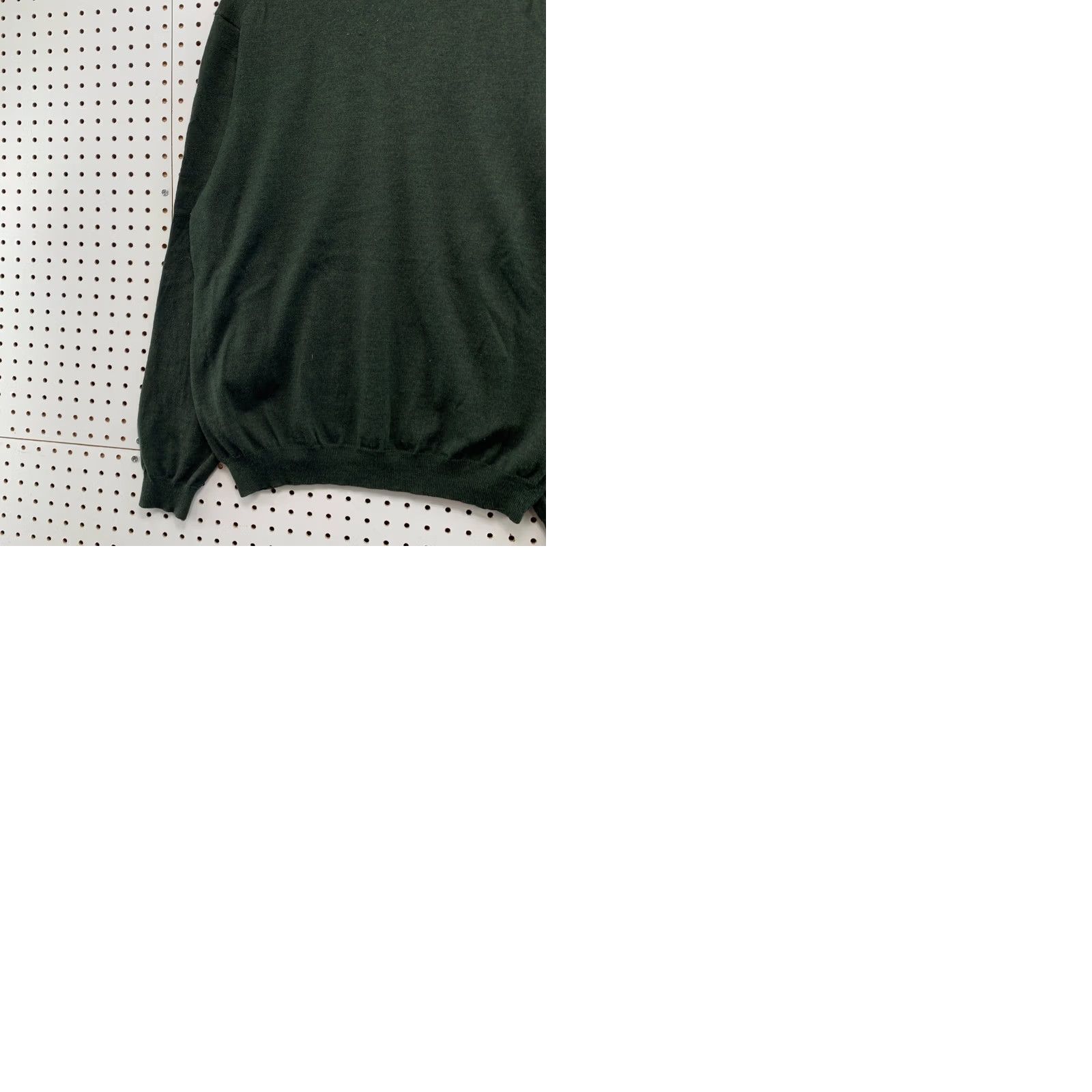 Brooks Brothers Brooks Brothers Merino Wool Sweater Mens Large Green Stretch V Neck Lightweight Pullover Knit Casual Wool Size US L / EU 52-54 / 3 - 9 Thumbnail