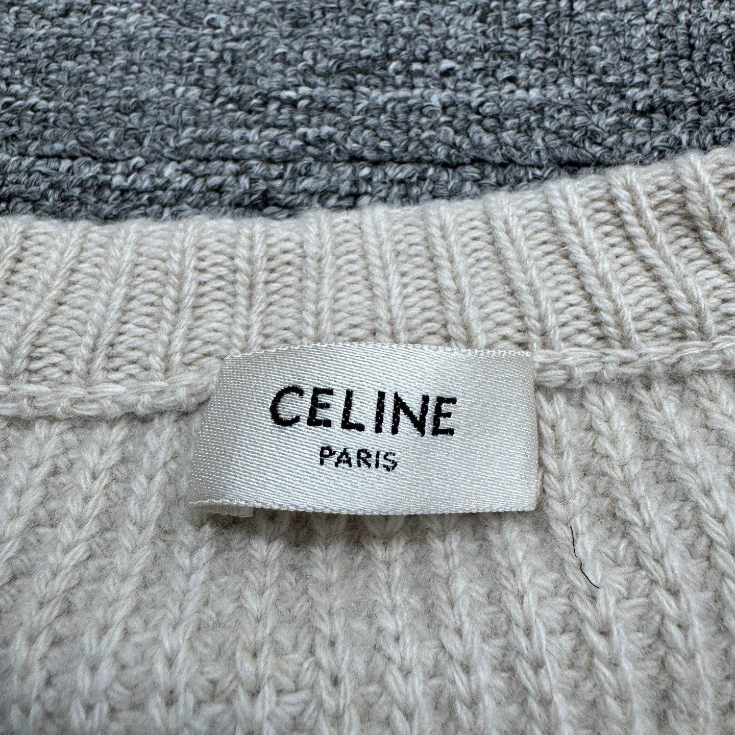 Celine Celine Embroidered Logo Wool Knit Sweater M 98 New Size M / US 6-8 / IT 42-44 - 2 Thumbnail
