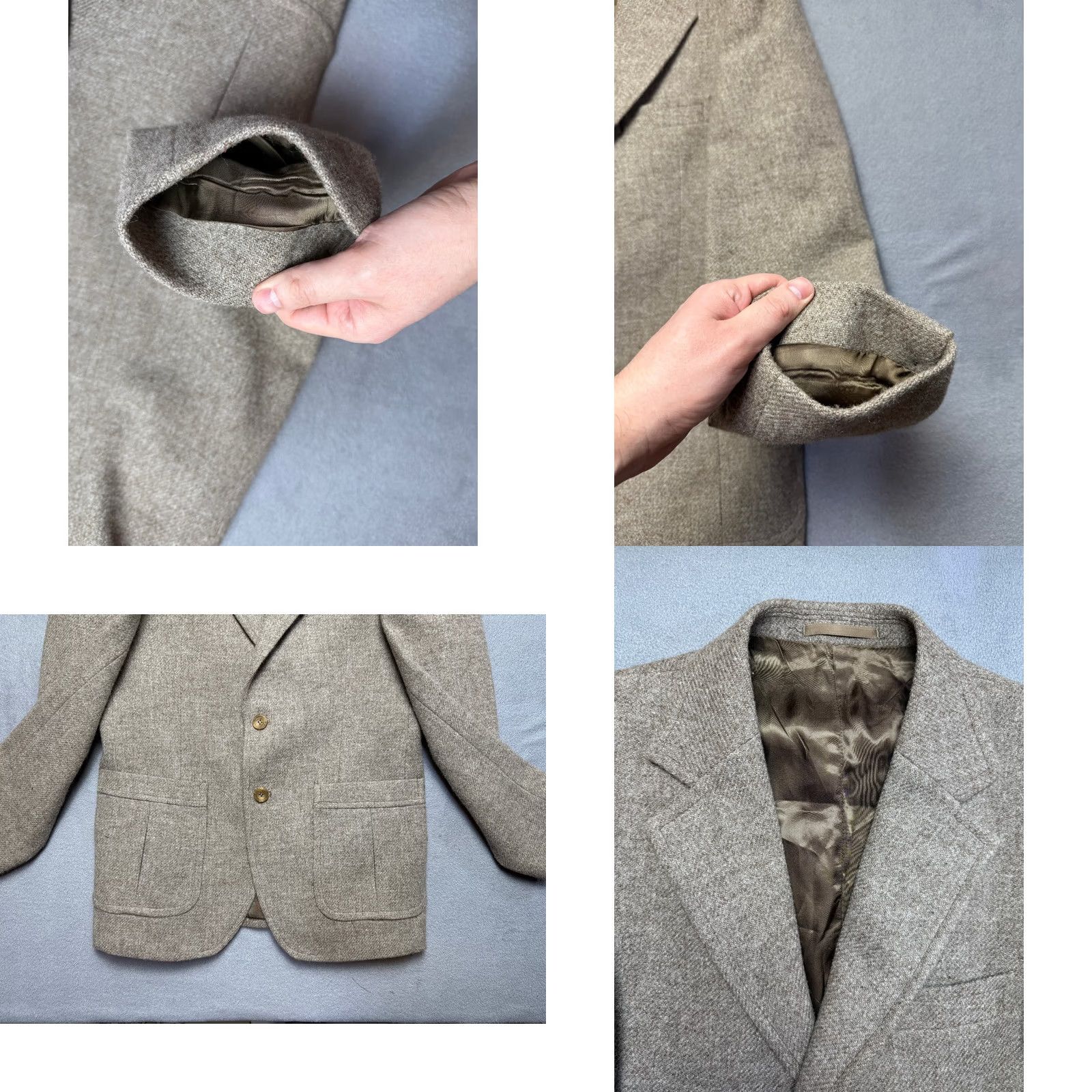 Vintage VINTAGE Grendale Blazer Jacket Mens size 40in Brown Wool Tuxedo Style Shirt? Size 40R - 8 Thumbnail