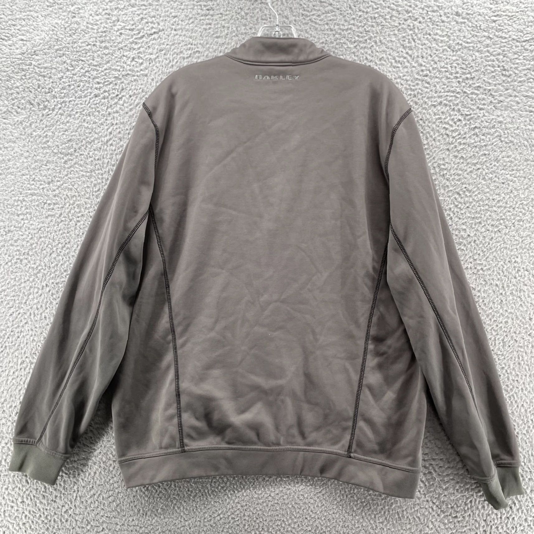Oakley Oakley Sweater Men's Large Gray 1/4 Zip Preppy Golf Outdoor Gorpcore Performance Mens Size US L / EU 52-54 / 3 - 4 Thumbnail