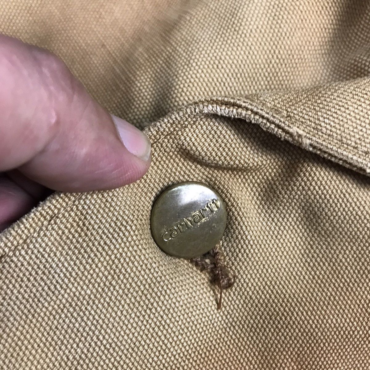 Carhartt × Vintage Carhartt Blanket Jacket Distressed Brown Jacket Size US M / EU 48-50 / 2 - 15 Thumbnail