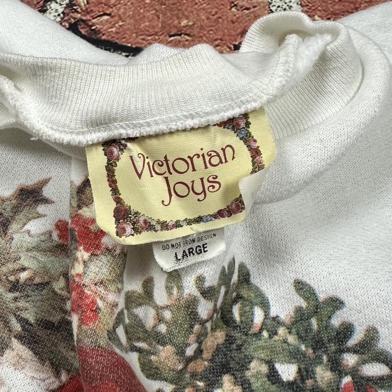 Vintage Vintage 90s Christmas Doll Sweatshirt Crewneck Victorian Joy Size L / US 10 / IT 46 - 4 Thumbnail