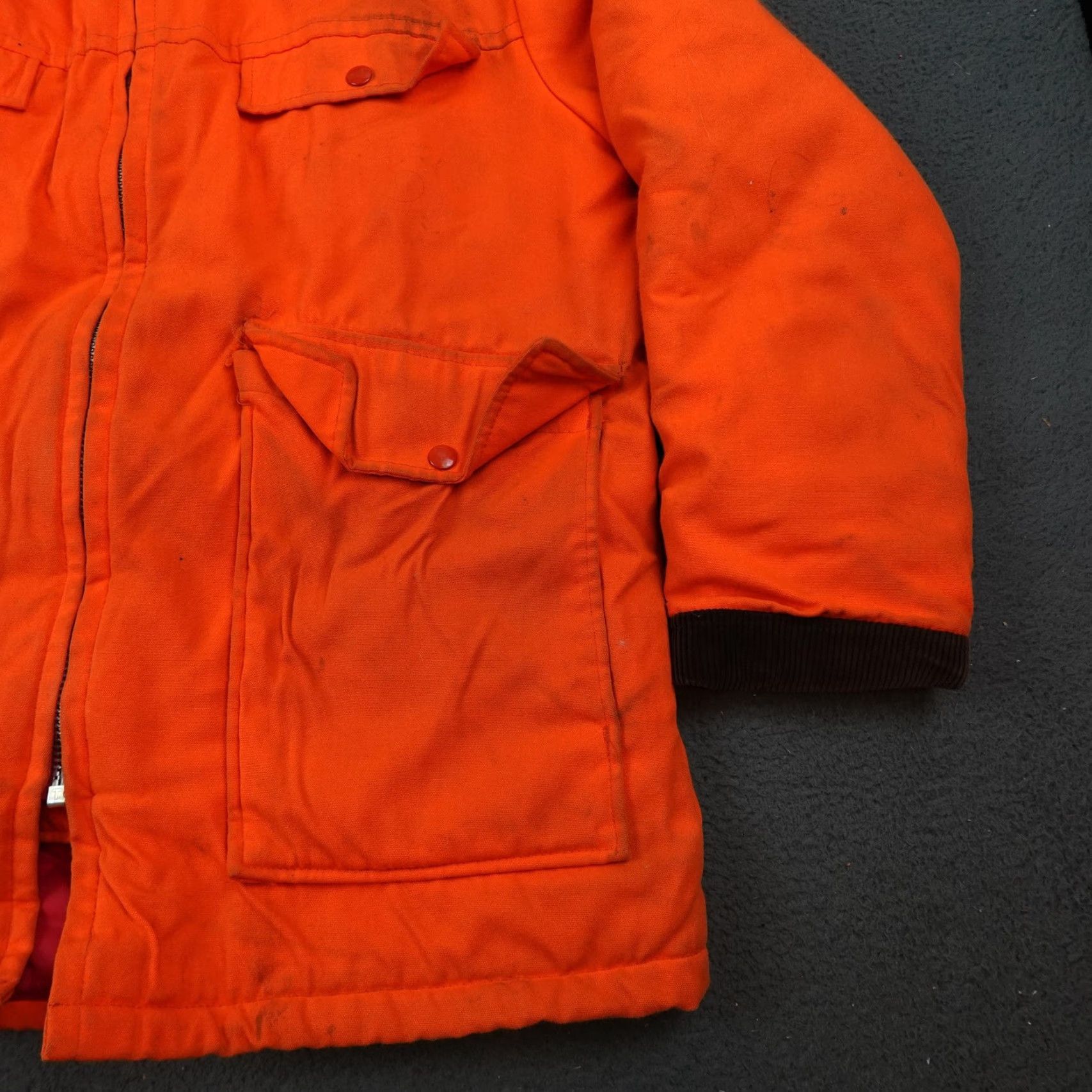 Vintage VINTAGE Woolrich Coat Mens M Orange Hunting Parka Jacket Quilted Lined 80s Size US M / EU 48-50 / 2 - 2 Thumbnail