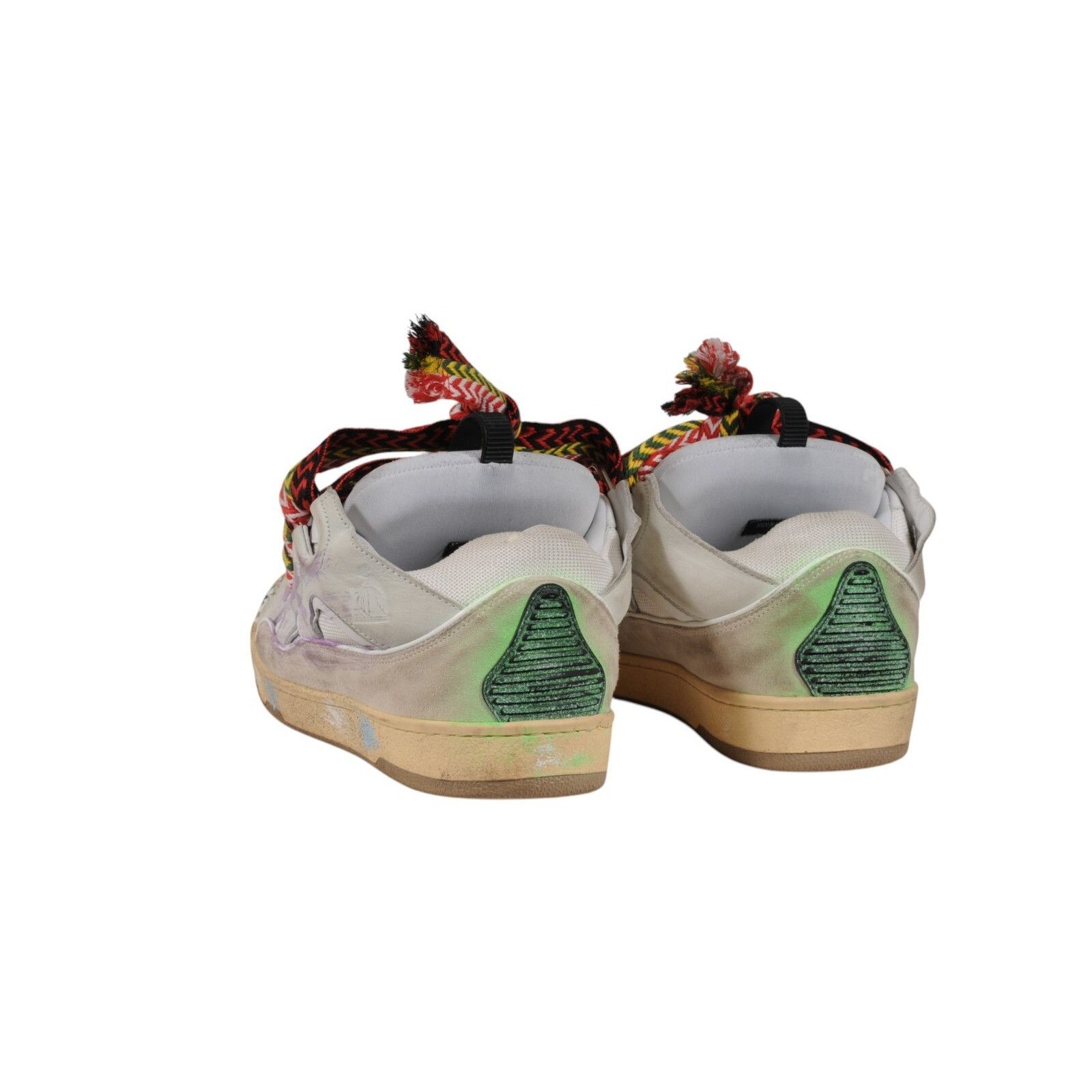 Gallery Dept. × Lanvin Curb Skate Sneakers White Paint Sneakers - 02541 Size US 10 / EU 43 - 5 Thumbnail
