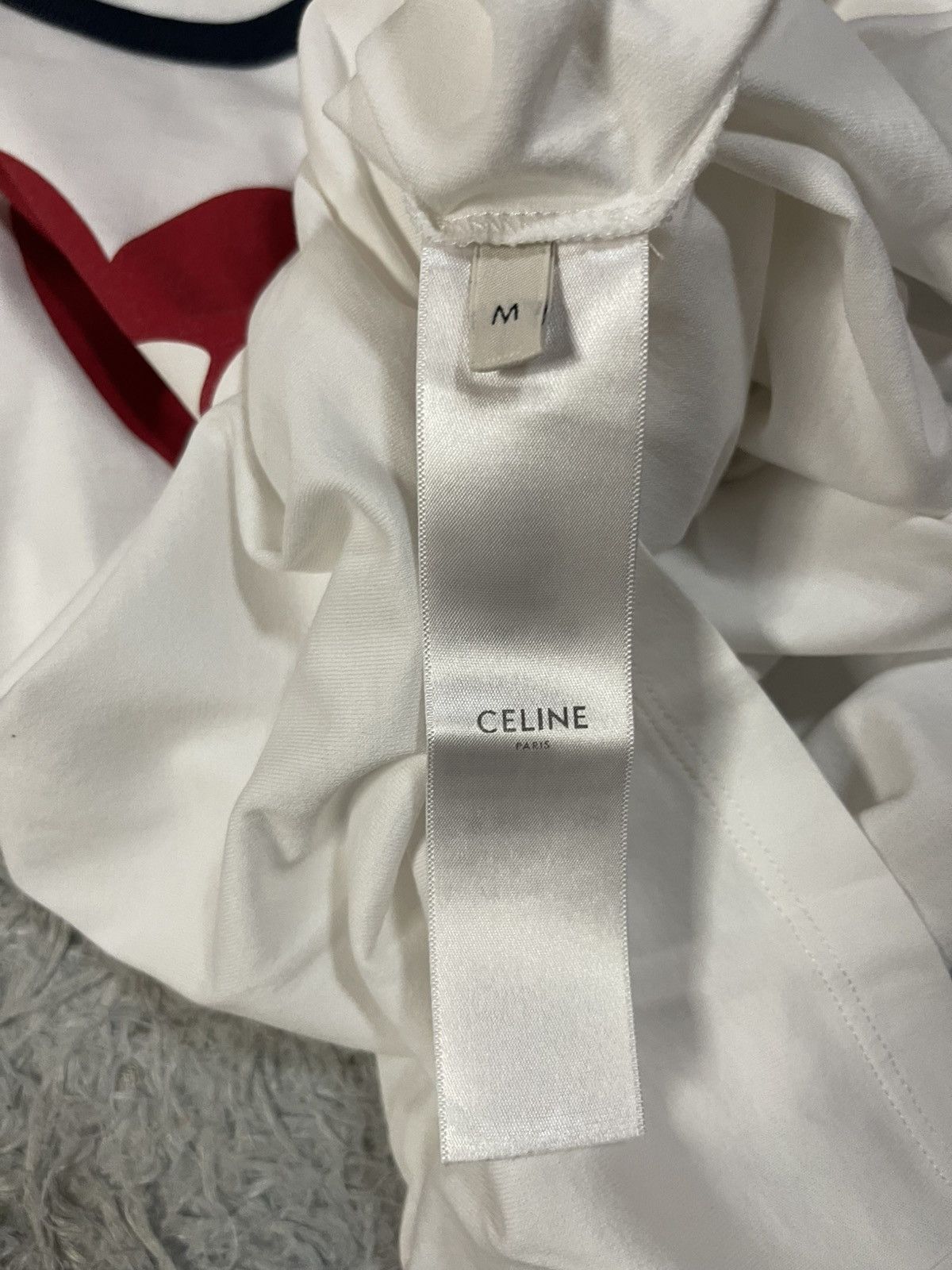 Celine CELINE Paris Heart Triomphe Ringer Tee Size M / US 6-8 / IT 42-44 - 6 Thumbnail