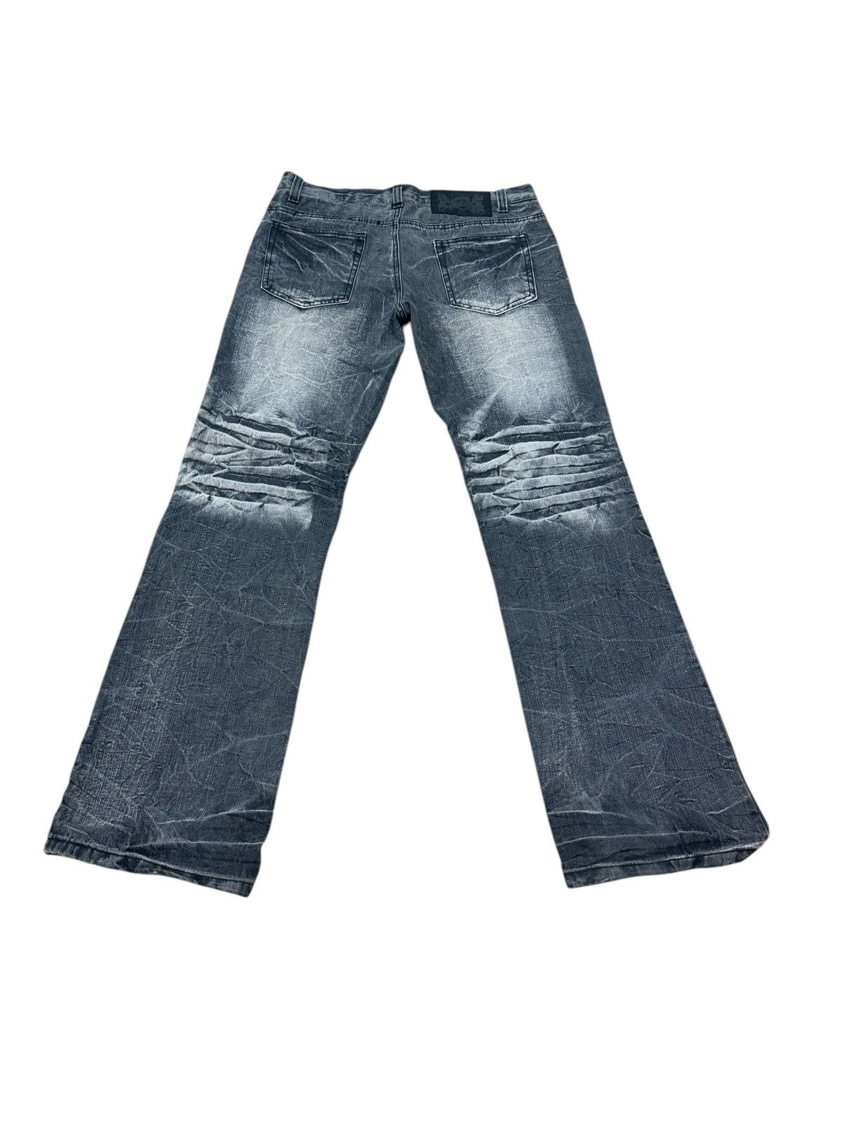 LOWBOX LOW BOX DISTRESSED PATCHWORK FLARE JEANS Size US 33 - 6 Thumbnail