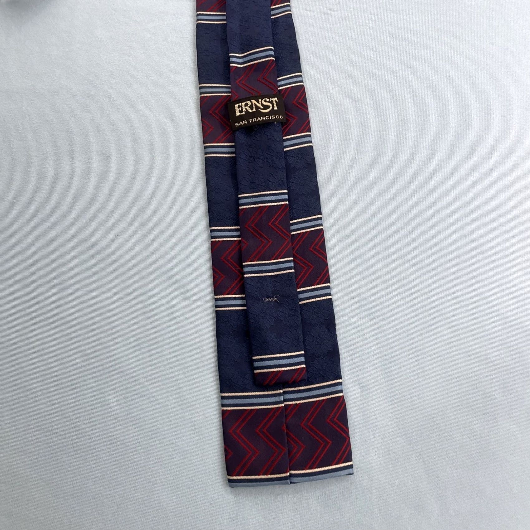 MCM Vtg 60s Ernst Square End NeckTie Union Mod MCM Aztec Patriot Red White Blue 3x54 Capsule Necktie Size ONE SIZE - 5 Thumbnail