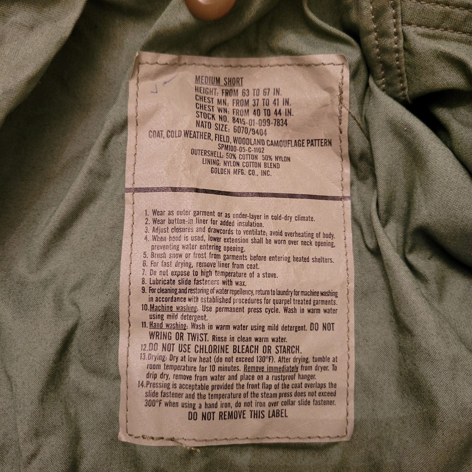 Other Vintage US Army Woodland Camouflage Field Jacket Medium Shor Size US M / EU 48-50 / 2 - 2 Thumbnail