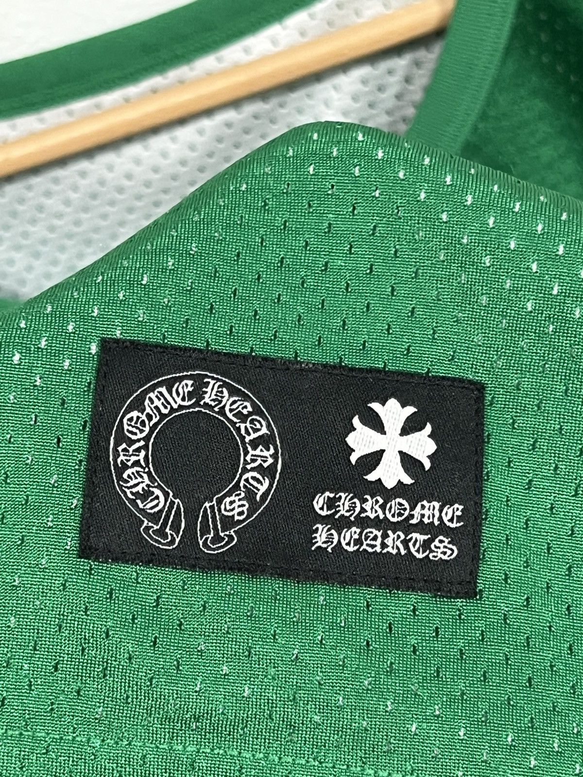 Chrome Hearts Chrome Hearts Basketball Green/Yellow Jersey Size US M / EU 48-50 / 2 - 2 Thumbnail