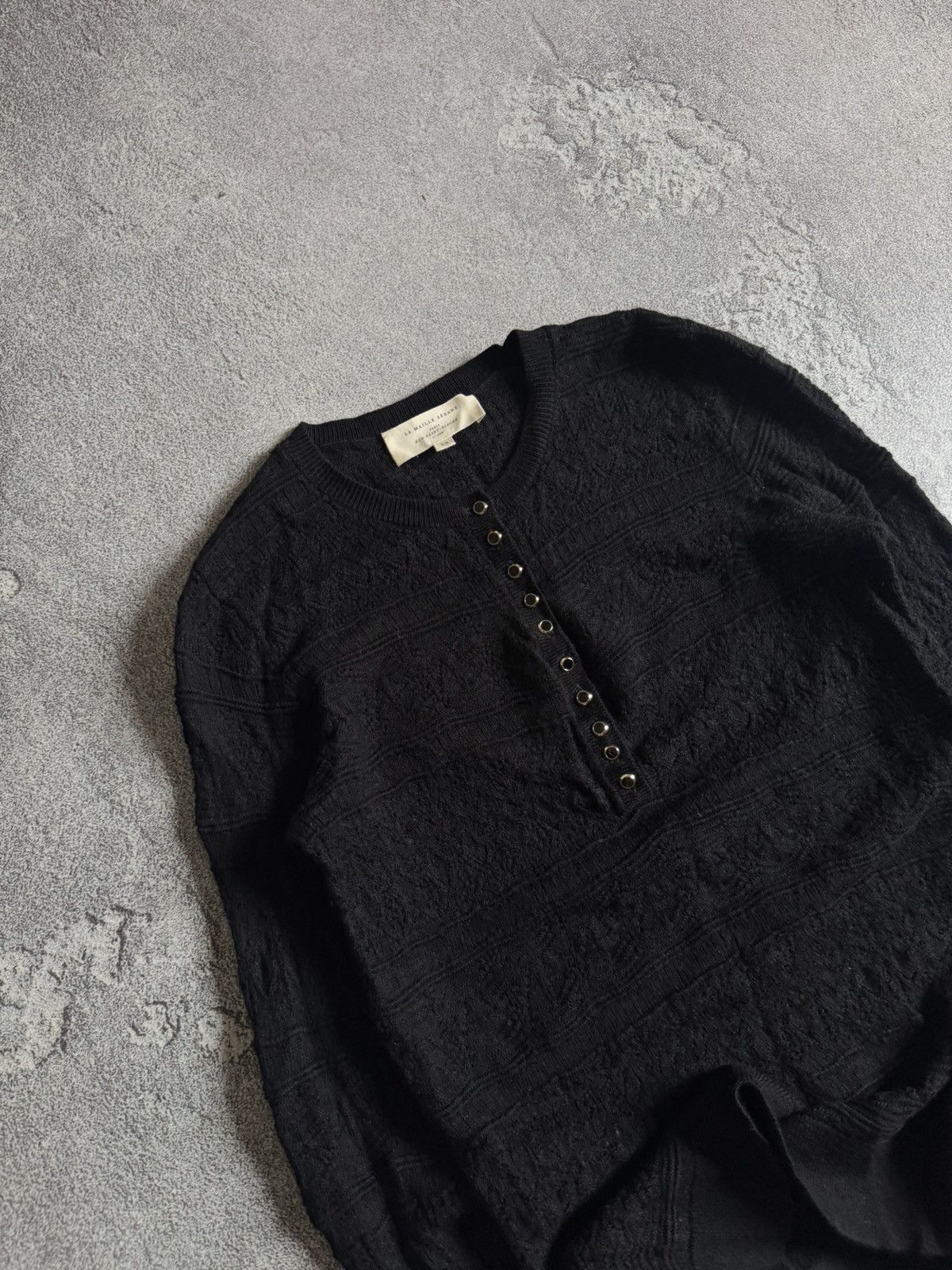 Sezane La Maille Sezane XS knitwear 1/4 button sweater jumper Size XS / US 0-2 / IT 36-38 - 2 Thumbnail