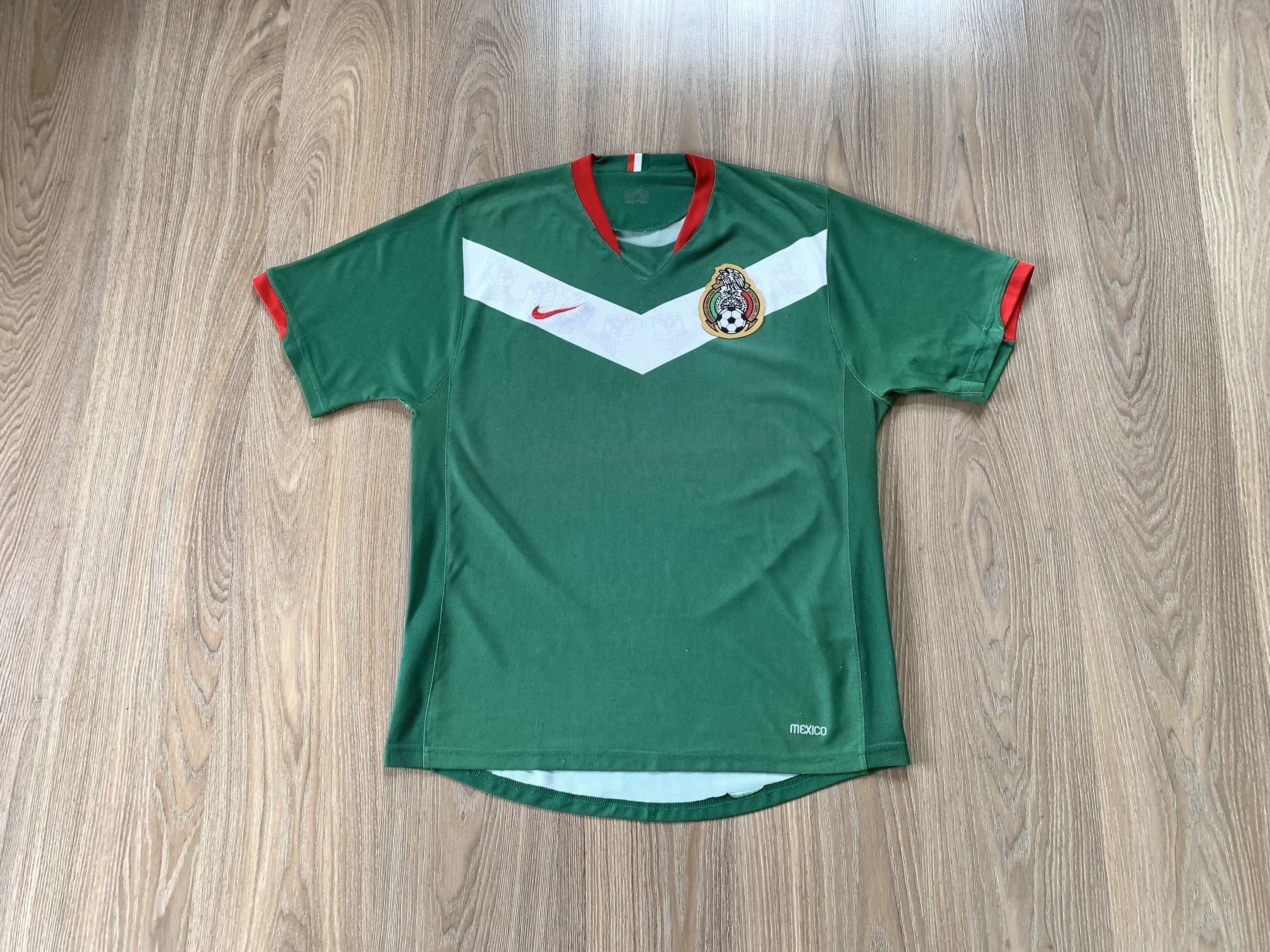 Vintage Vintage Nike Mexico World Cup Shirt Jersey 2006 Size US L / EU 52-54 / 3 - 1 Thumbnail