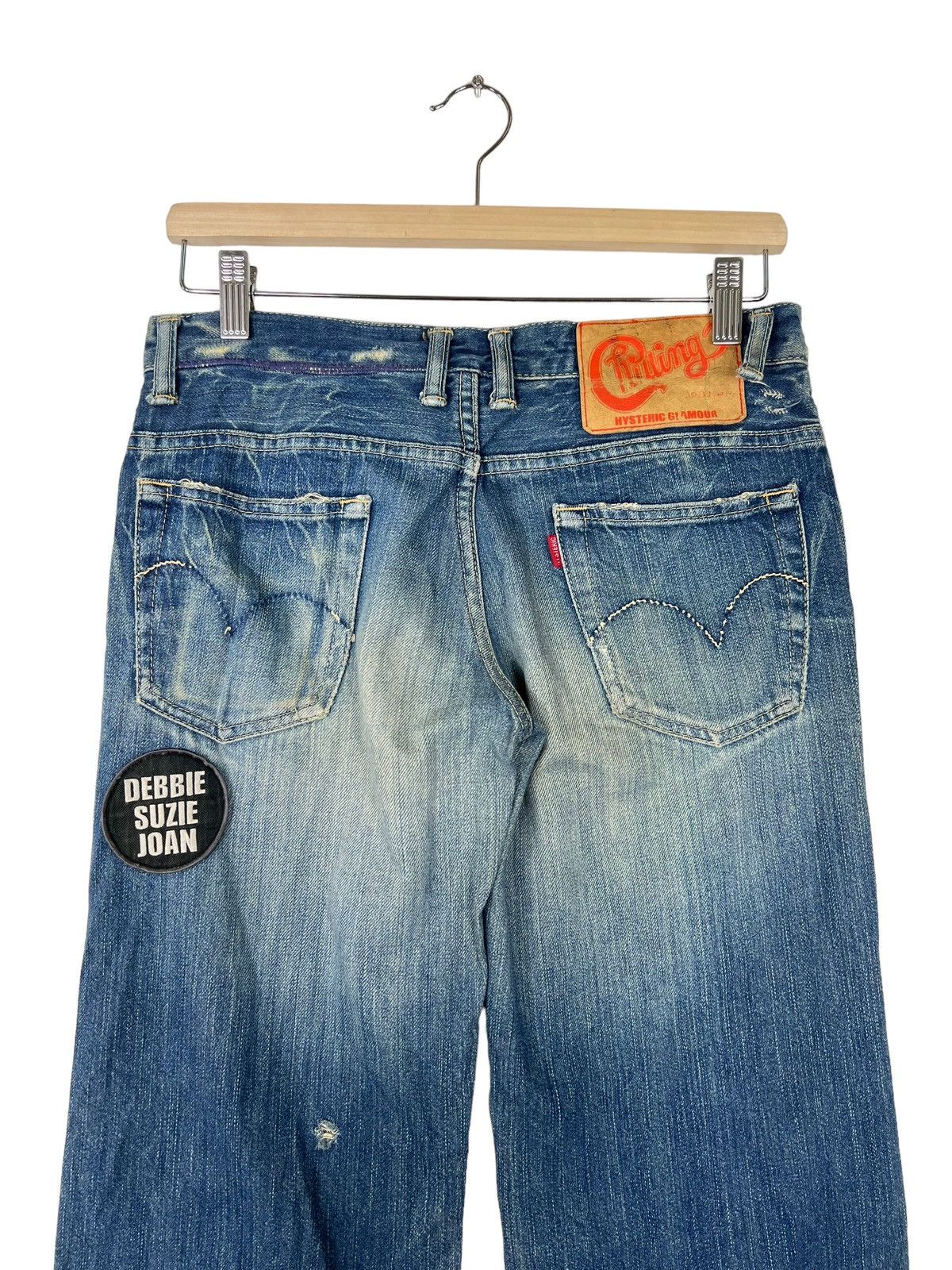 Hysteric Glamour 🔥 HYSTERIC GLAMOUR FLARE BLEACH WASH BOOTCUT Size US 30 / EU 46 - 8 Thumbnail