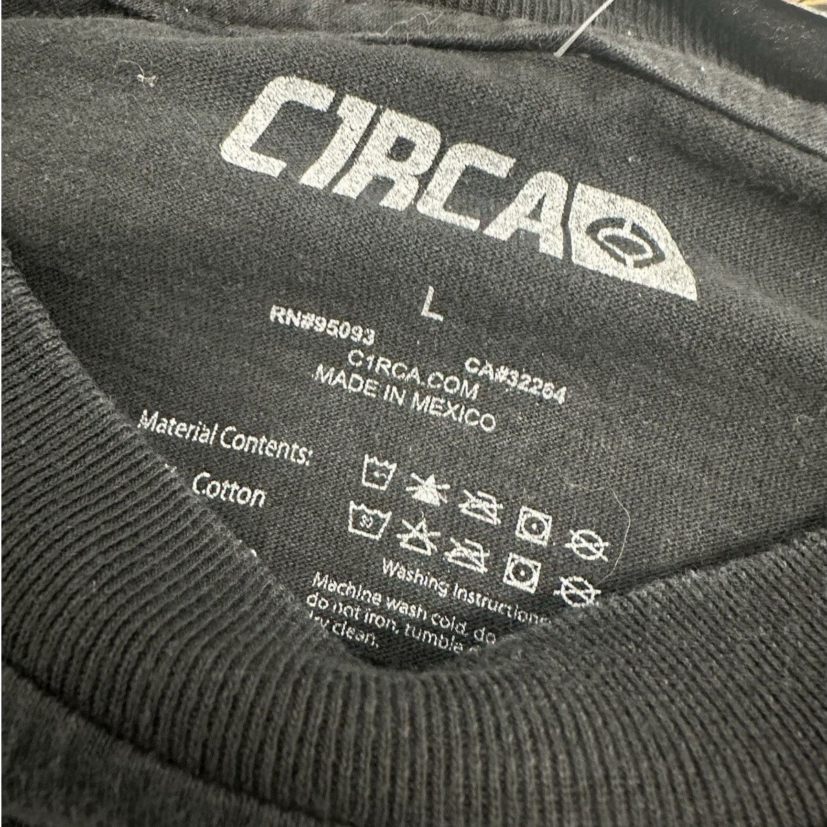 C1RCA Vintage Circa Skateboarding Black T-Shirt Men’s Large Skater Size US L / EU 52-54 / 3 - 3 Thumbnail