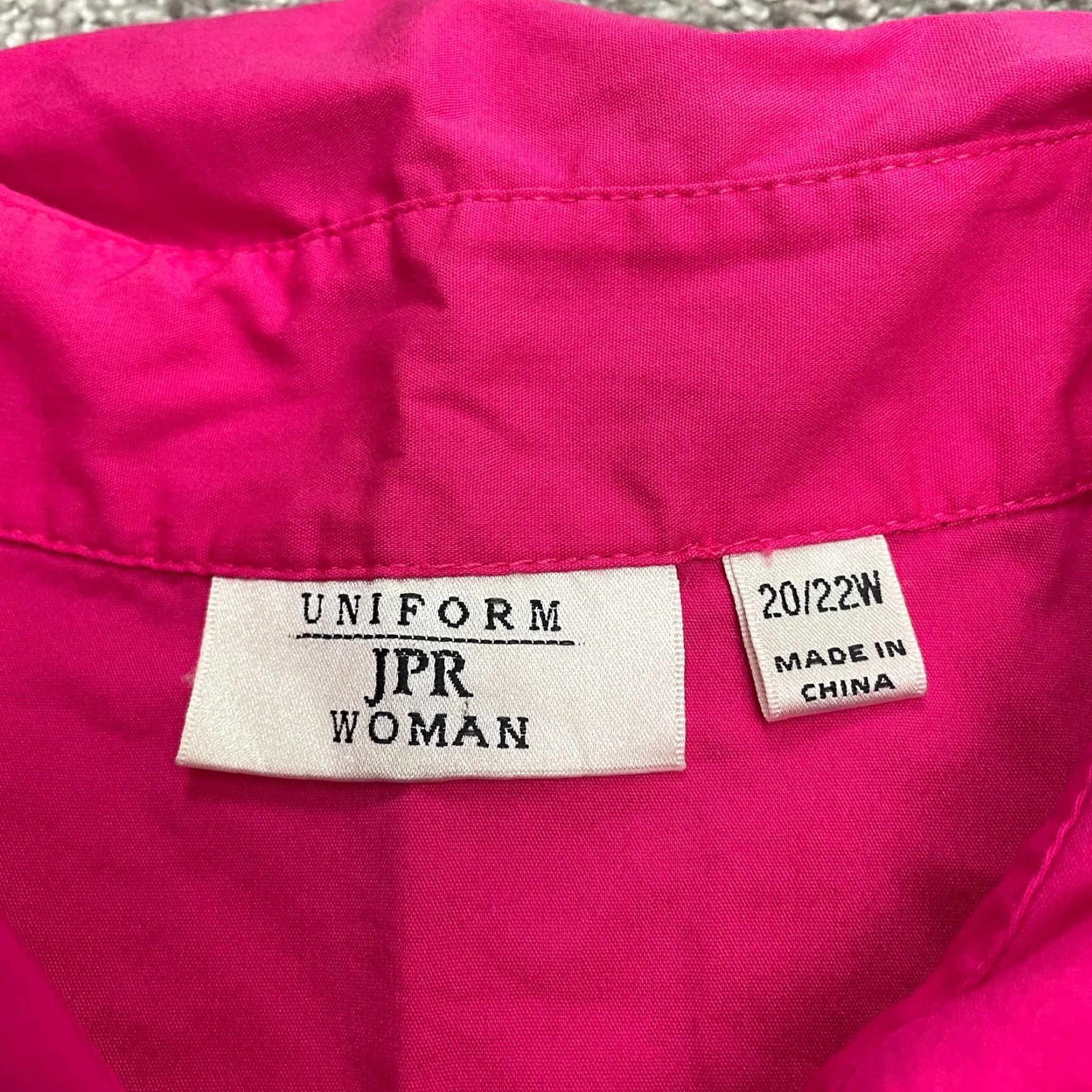 Pinko JPR Pleated Button Down Blouse Womens 20W Pink Long Sleeve Top Shirt Blouse Women’s Plus Size"} Size 3XL / US 20-22 - 5 Thumbnail
