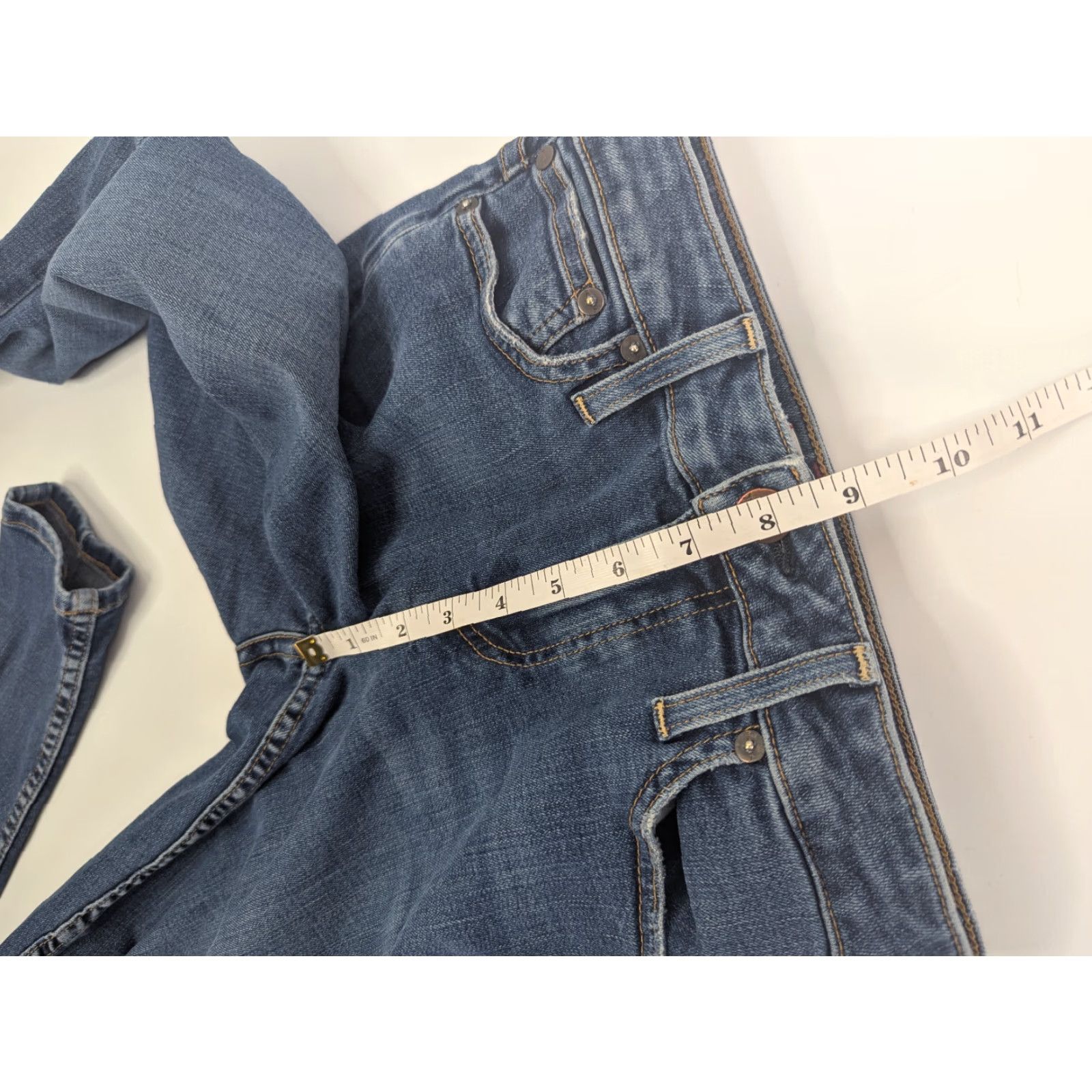 Alice + Olivia VINTAGE AO.LA Alice Olivia Jeans Womens 25 Blue You Look Good Mid Rise Ankle Skinny Size 42" / US 20 - 7 Thumbnail