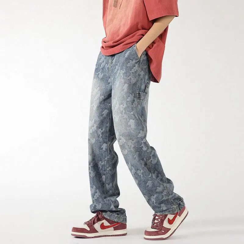 Japanese Brand Retro loose wide leg high street jeans Size US 32 / EU 48 - 3 Thumbnail