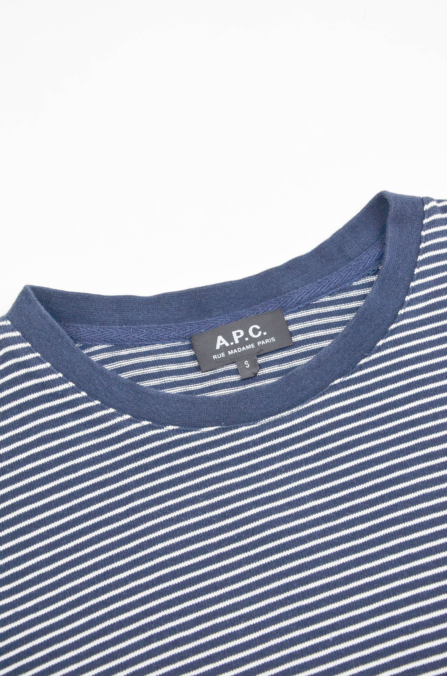 A.P.C. A.P.C. Jeremy Stripe Crew Sweat - S Size US S / EU 44-46 / 1 - 5 Thumbnail