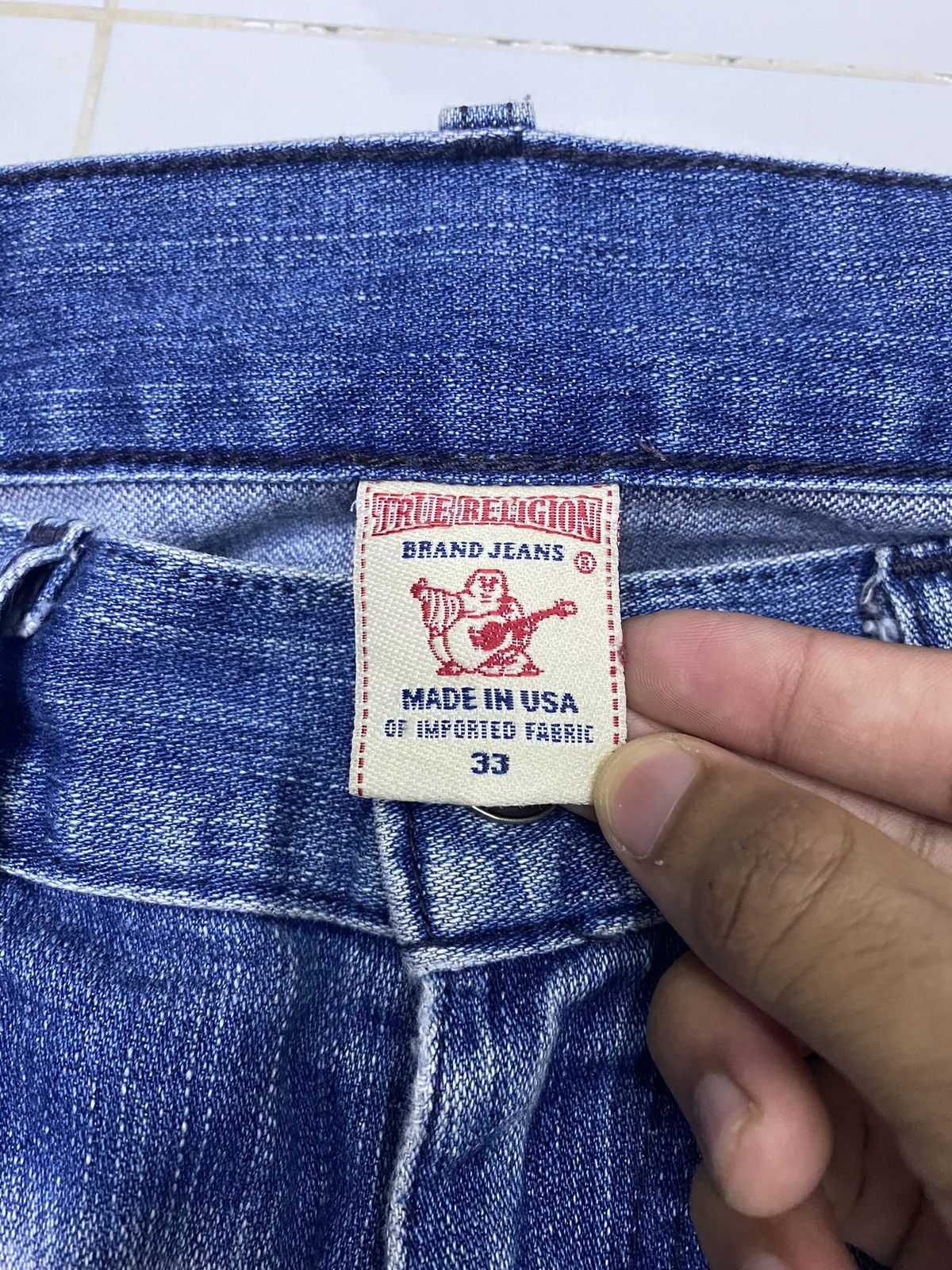 True Religion 🔥TRUE RELIGION PATCHWORK DISTRESSED DENIM JEANS Size US 34 / EU 50 - 8 Thumbnail