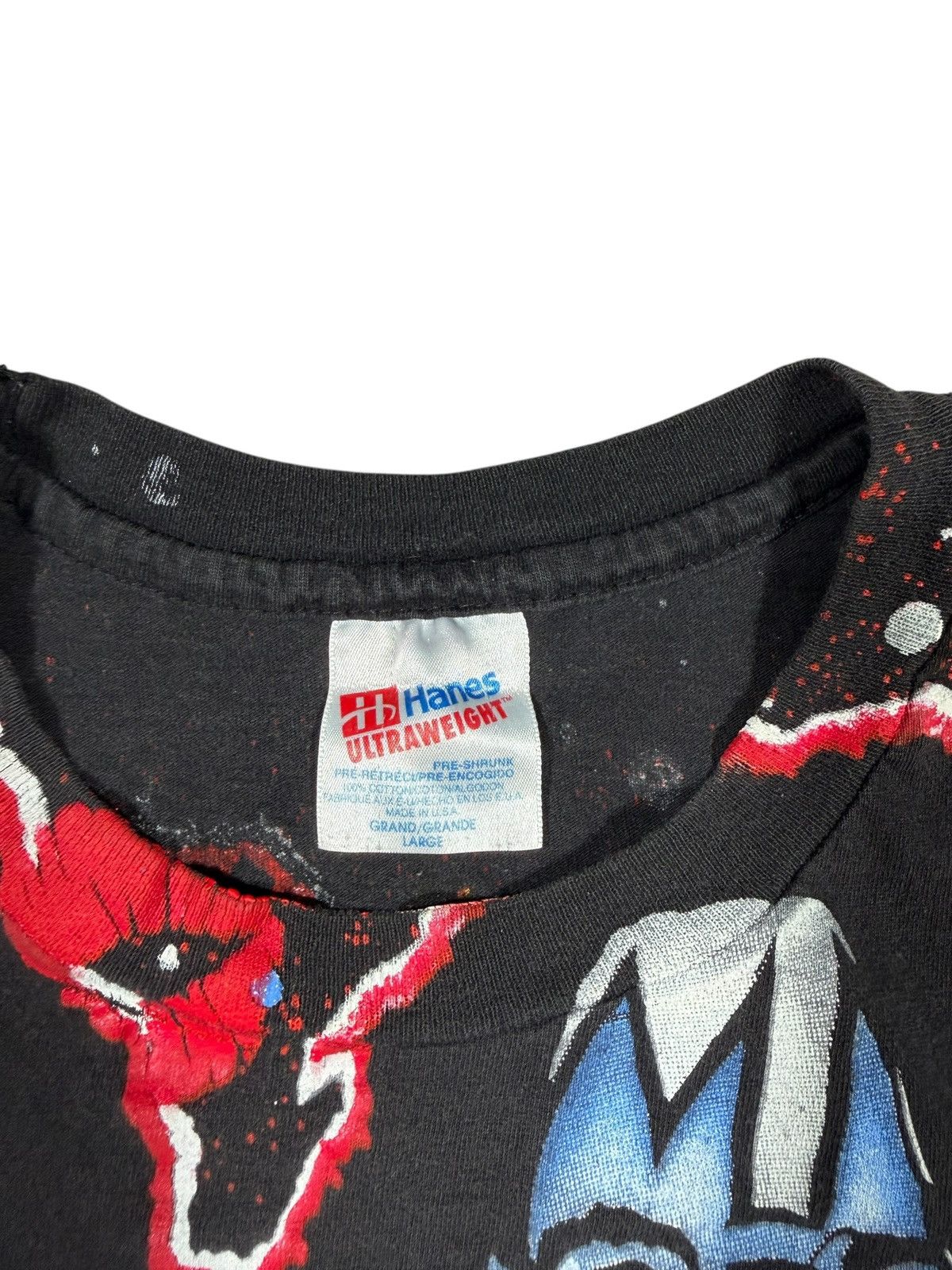 Band Tees Vintage Kiss All Over Print Winterland Graphic Tee Large Size US L / EU 52-54 / 3 - 4 Thumbnail