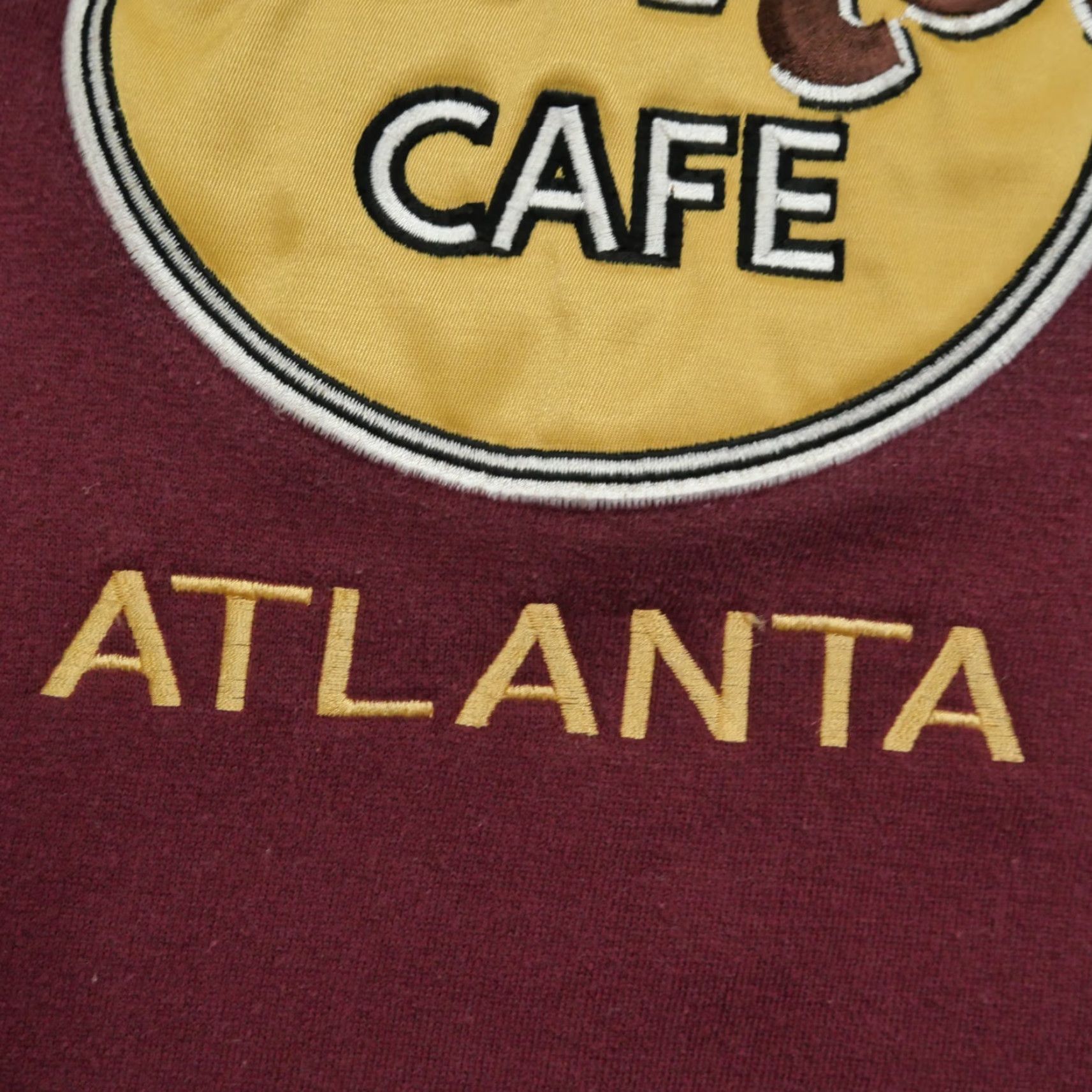 Hard Rock Cafe VINTAGE Hard Rock Cafe Sweatshirt Mens Pullover L Red 90s Logo Crew Neck Knit Winter Fur? Size US L / EU 52-54 / 3 - 4 Thumbnail