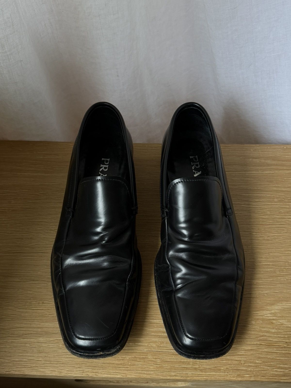 Prada Square Toe Loafers | Grailed