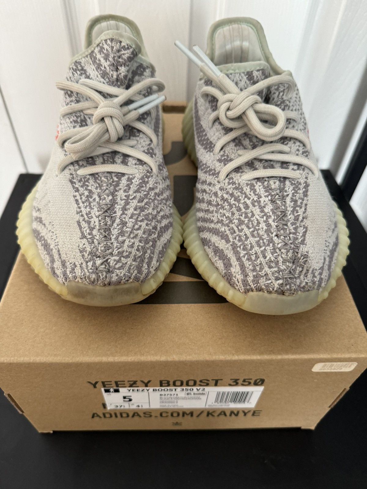 Adidas × Kanye West Yeezy 350 Blue Tint Size US 5 / EU 37 - 4 Thumbnail