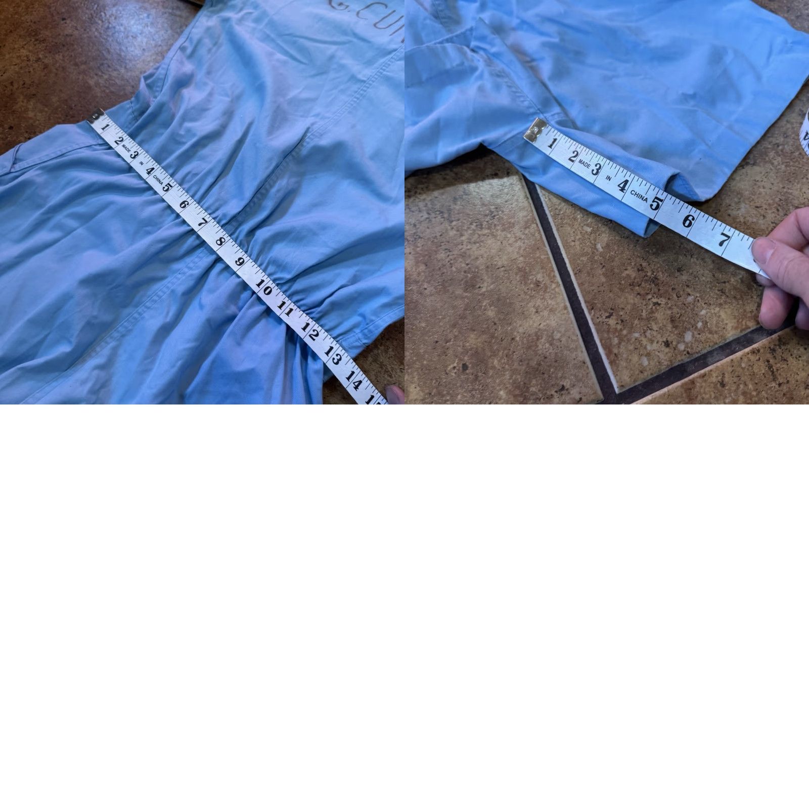 Vintage Vtg nurse uniform WWII blue pinstripe dress Sz 10 50s 60s Size M / US 6-8 / IT 42-44 - 8 Thumbnail