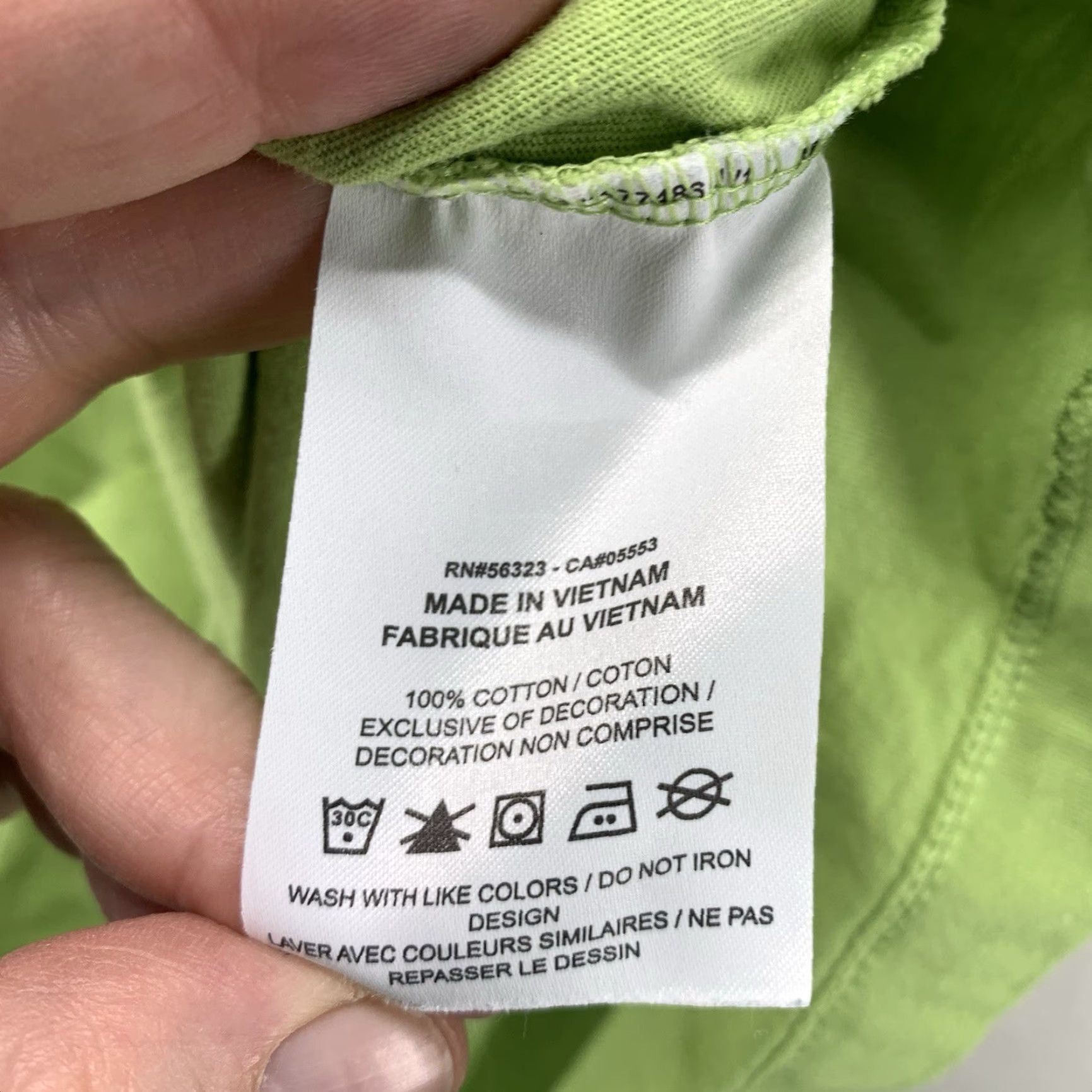 Nike Nike T-Shirt Men Large Lime Green Short Sleeve Crew Neck Cotton Logo Embroidered Classic Sports Size US L / EU 52-54 / 3 - 6 Thumbnail