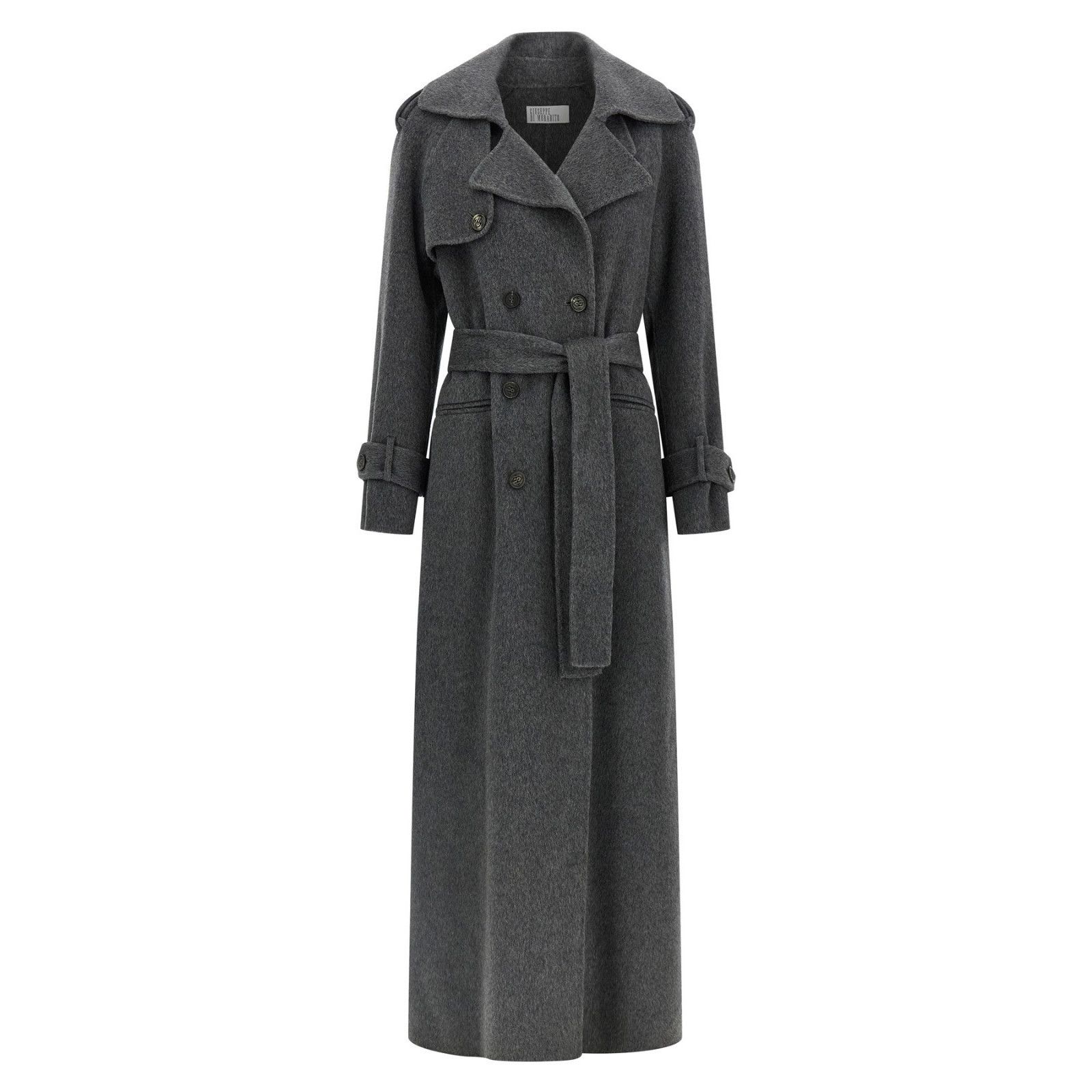 Other GIUSEPPE DI MORABITO Gray Wool Long Coat Jacket New & Authen Size S / US 4 / IT 40 - 1 Thumbnail