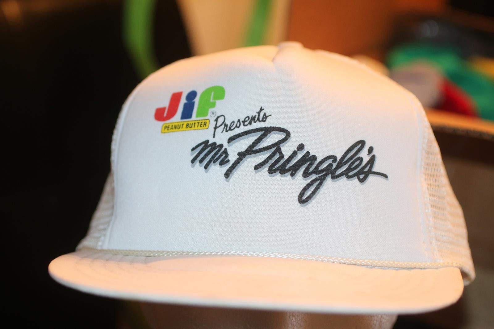 MLB Vintage Jif Peanut Butter Mr Pringles TruckerHat SnapbackCap Size ONE SIZE - 1 Thumbnail
