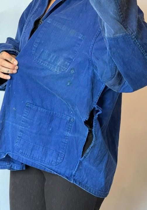 Designer Vintage 1970s french worker jacket Size US L / EU 52-54 / 3 - 8 Thumbnail
