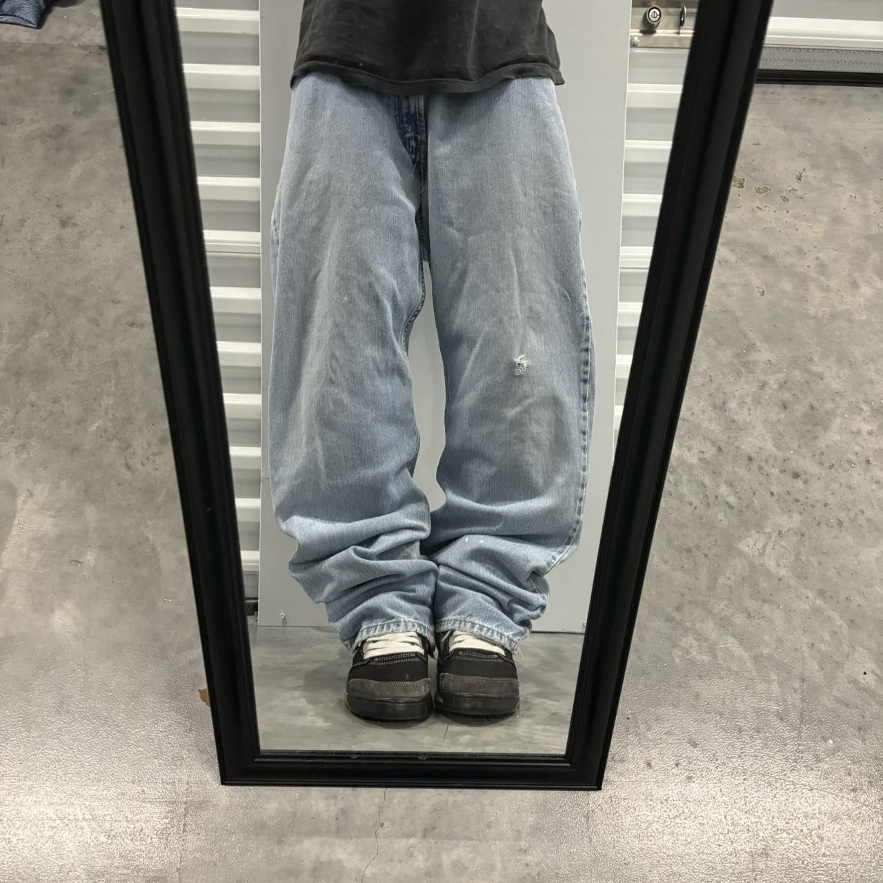Levi's × Vintage Crazy Vintage Y2K/2000s Faded Light Wash Levi’s Distressed Denim Jeans! Size US 34 / EU 50 - 1 Thumbnail