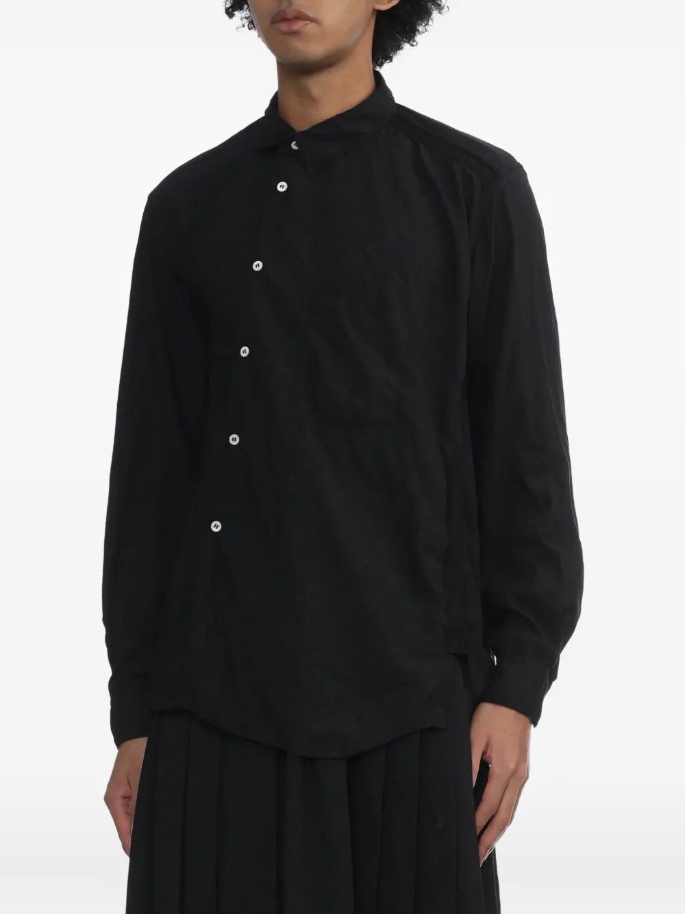 Comme des Garcons Homme Plus COMME DES GARCONS HOMME PLUS ASYMMETRIC BUTTON UP L/S Size US XS / EU 42 / 0 - 1 Thumbnail