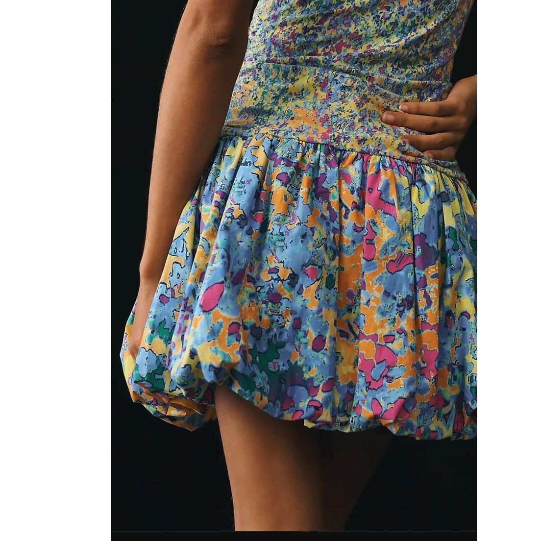 Anthropologie New Plenty by Tracy Reese V-Neck Bubble Dress $230 XSP Size XS / US 0-2 / IT 36-38 - 2 Thumbnail