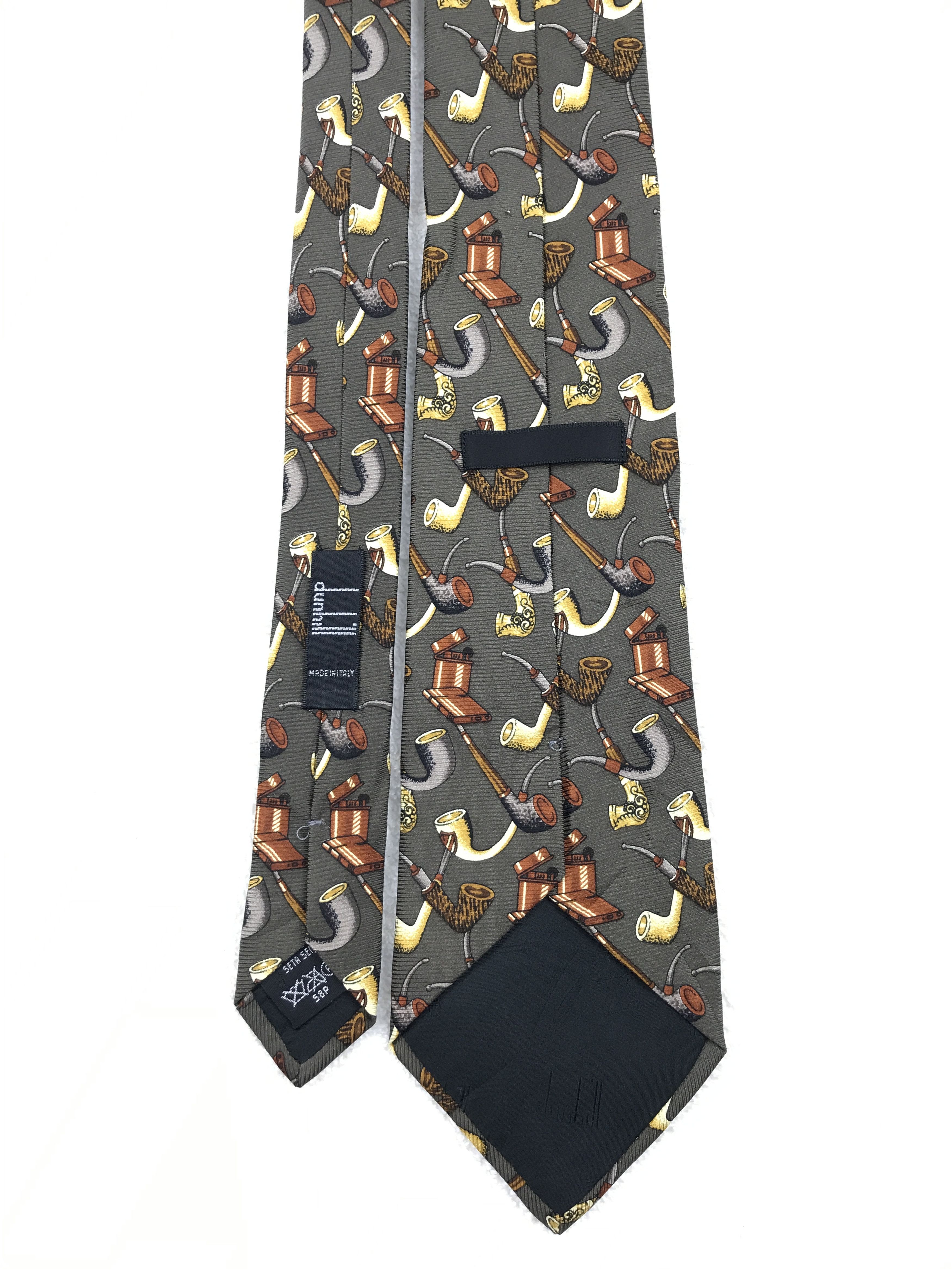 Alfred Dunhill × Vintage Vintage Alfred Dunhill Silk Necktie Size ONE SIZE - 4 Thumbnail