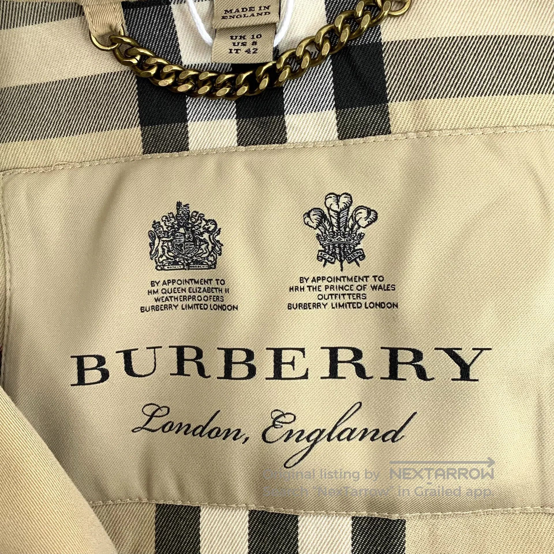 Burberry Burberry Brown Cotton Collar Double-breasted Long Sleeve B Size M / US 6-8 / IT 42-44 - 5 Thumbnail