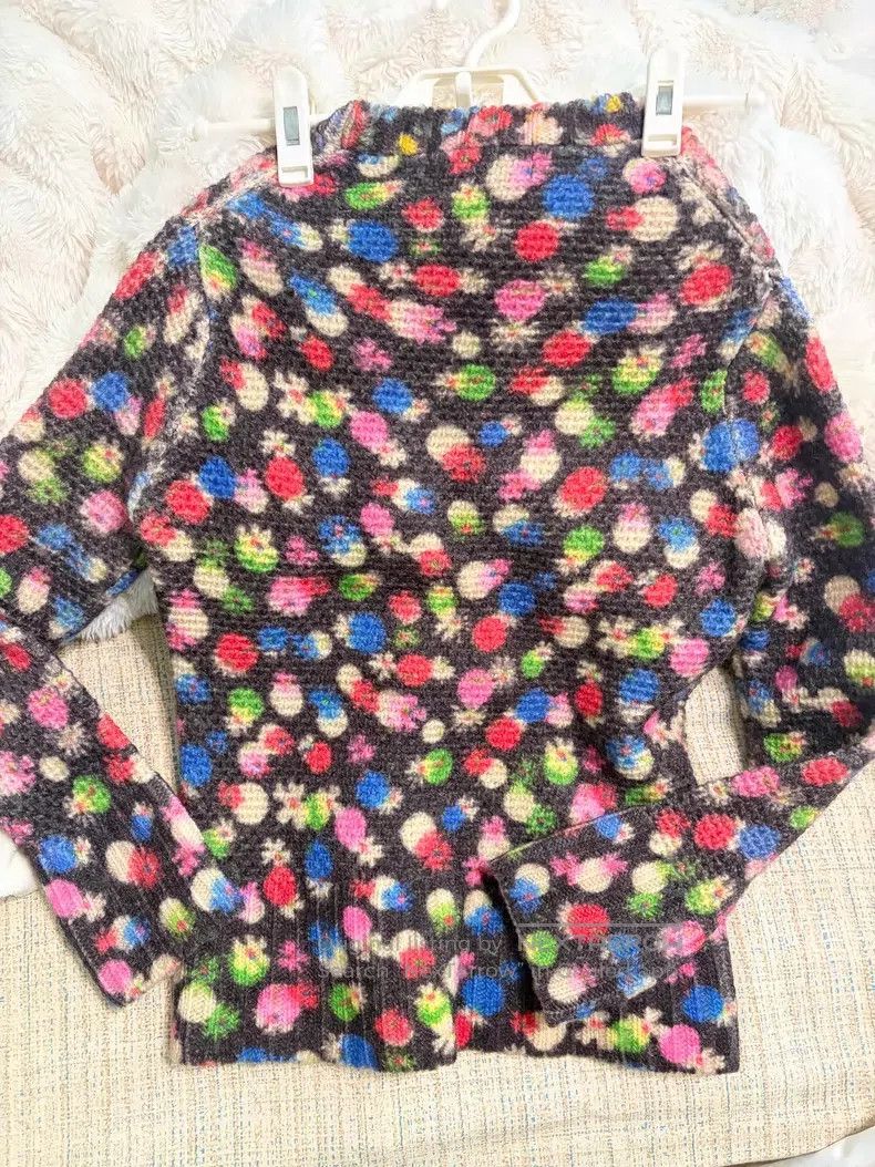 Comme des Garcons Comme Des Garcons one-size-fits-all Colorful Floral Knit Sw Size S / US 4 / IT 40 - 2 Thumbnail